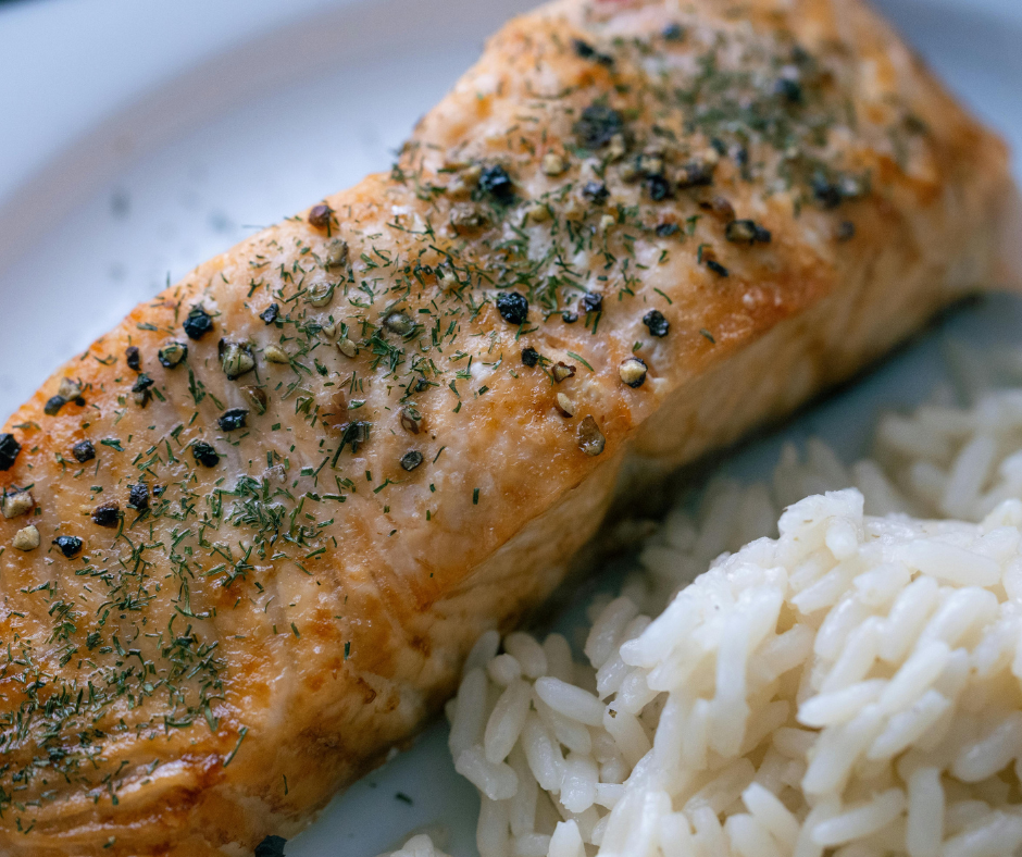 Baked Salmon with Honey Mustard