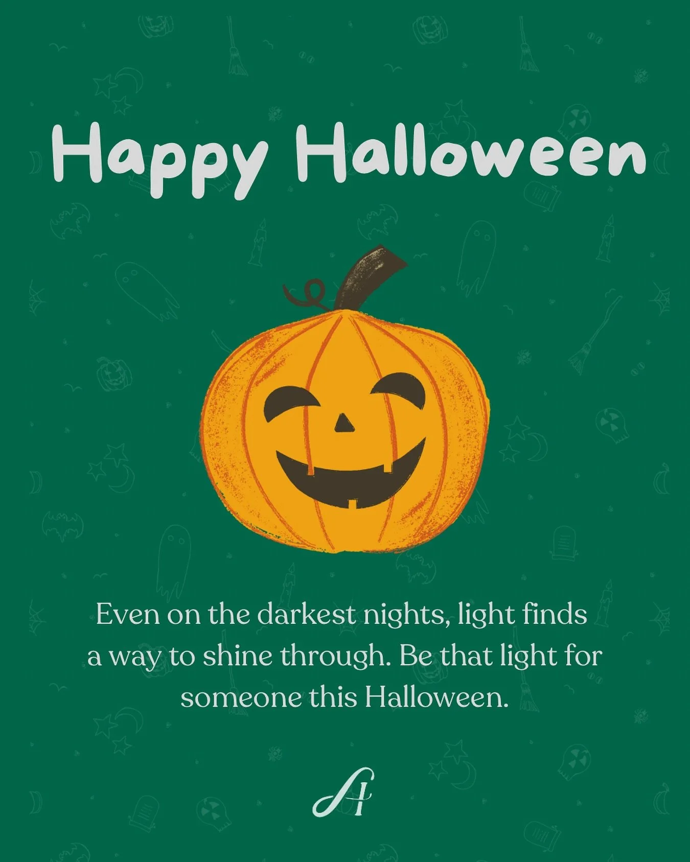 This Halloween, let&rsquo;s be the light in someone&rsquo;s darkness. 💚🧡