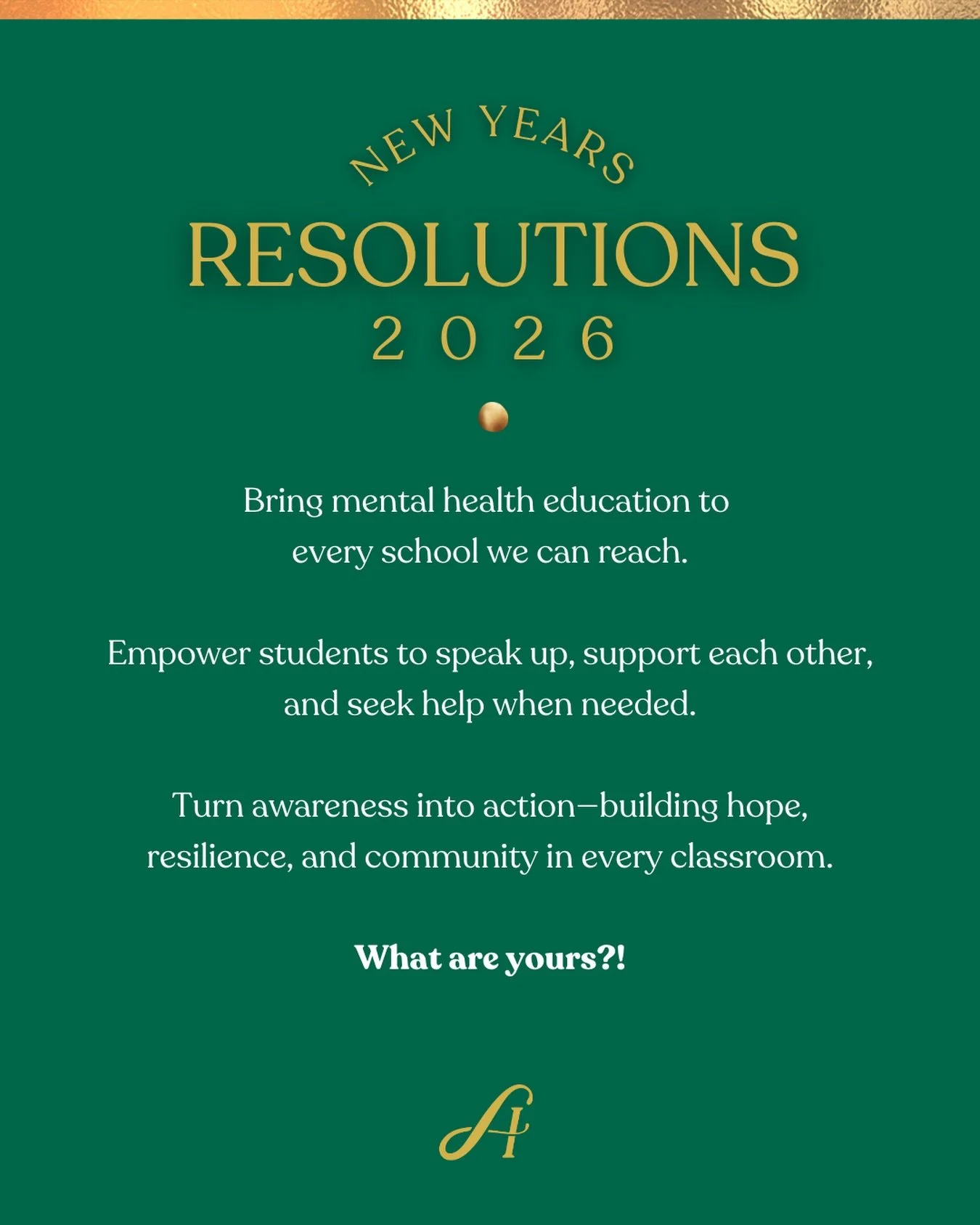 New year, more hope! What are your resolutions for 2026? 💚
