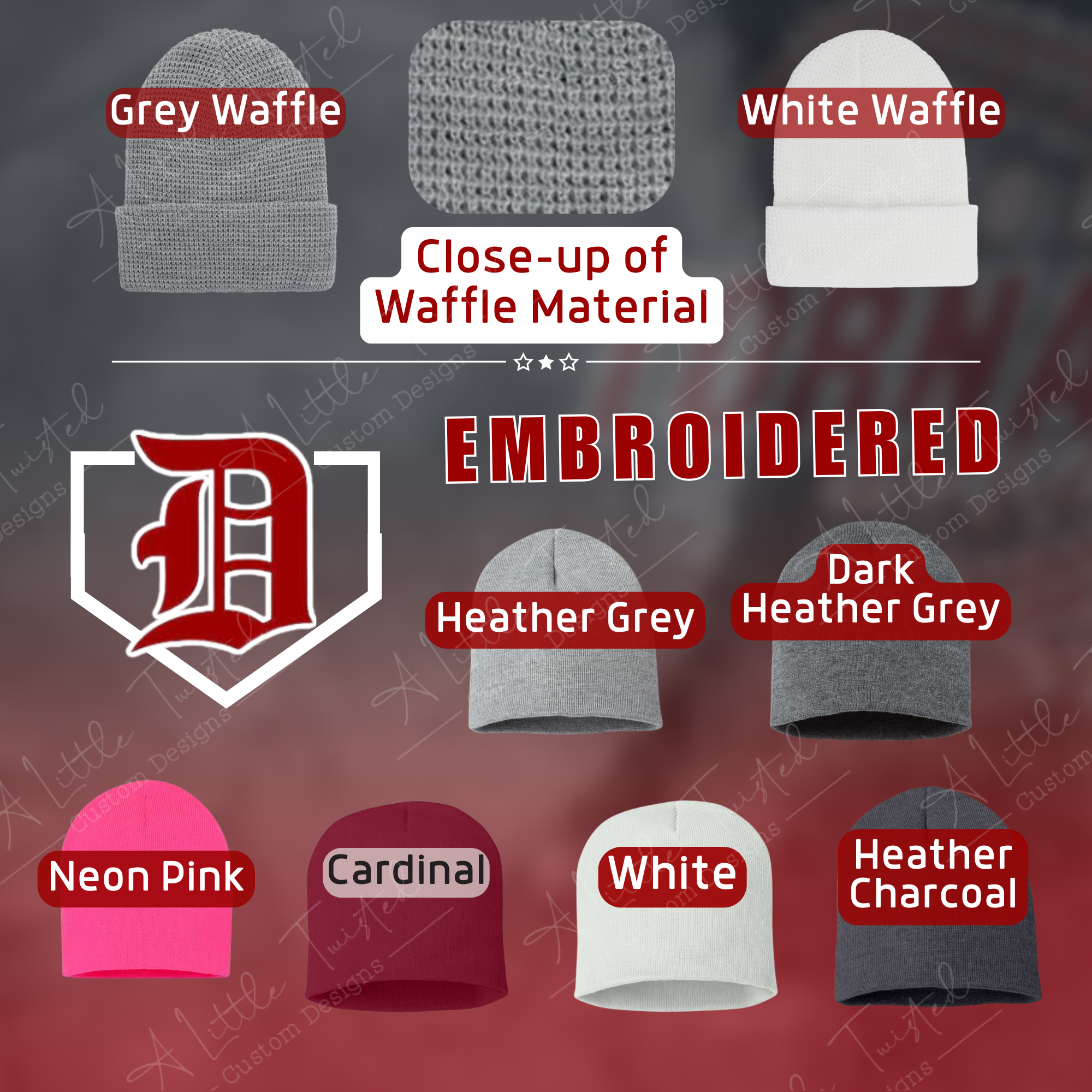 Dover Youth Softball Camo Beanie (Cuffed Available)