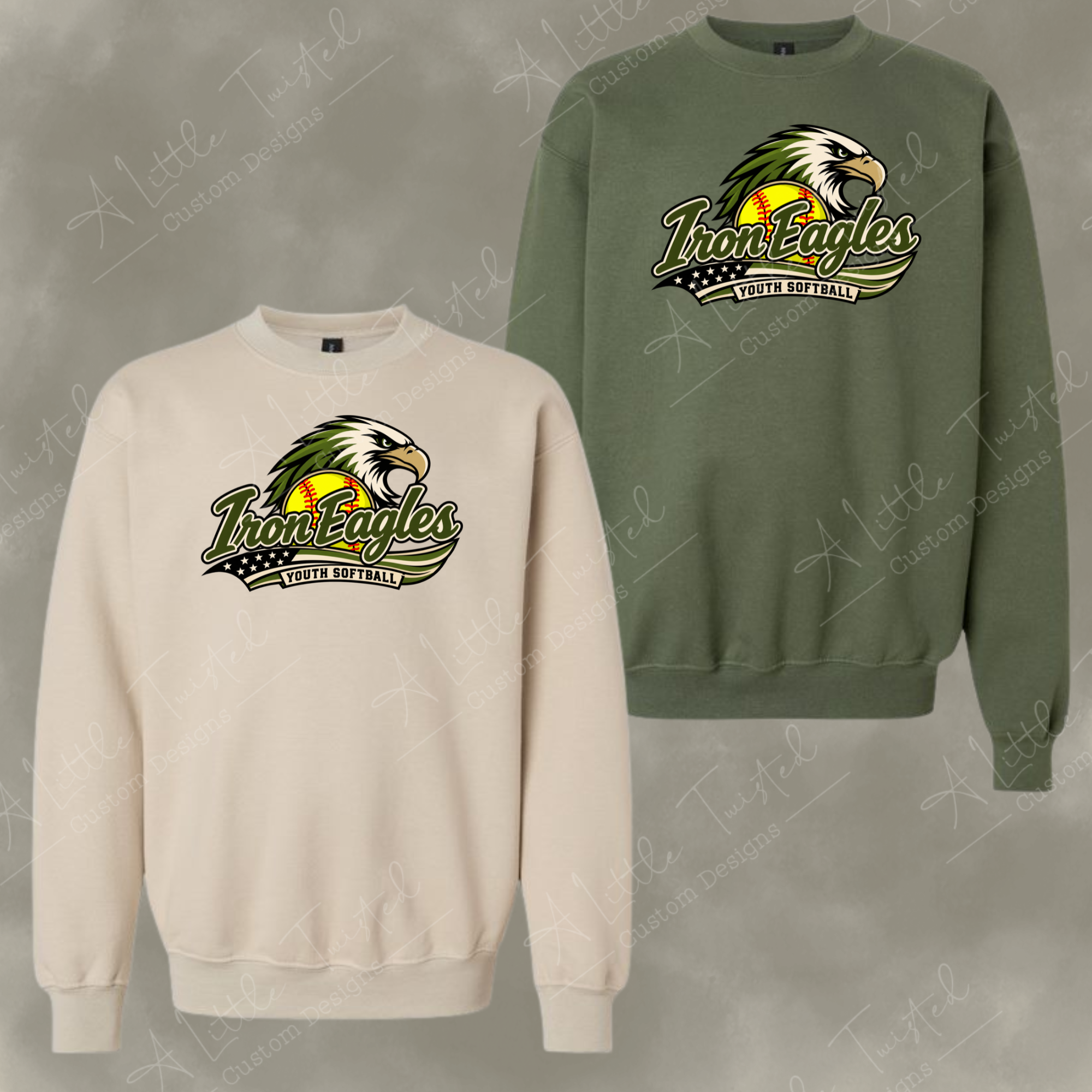 Iron Eagle Softball Crew Sweatshirt