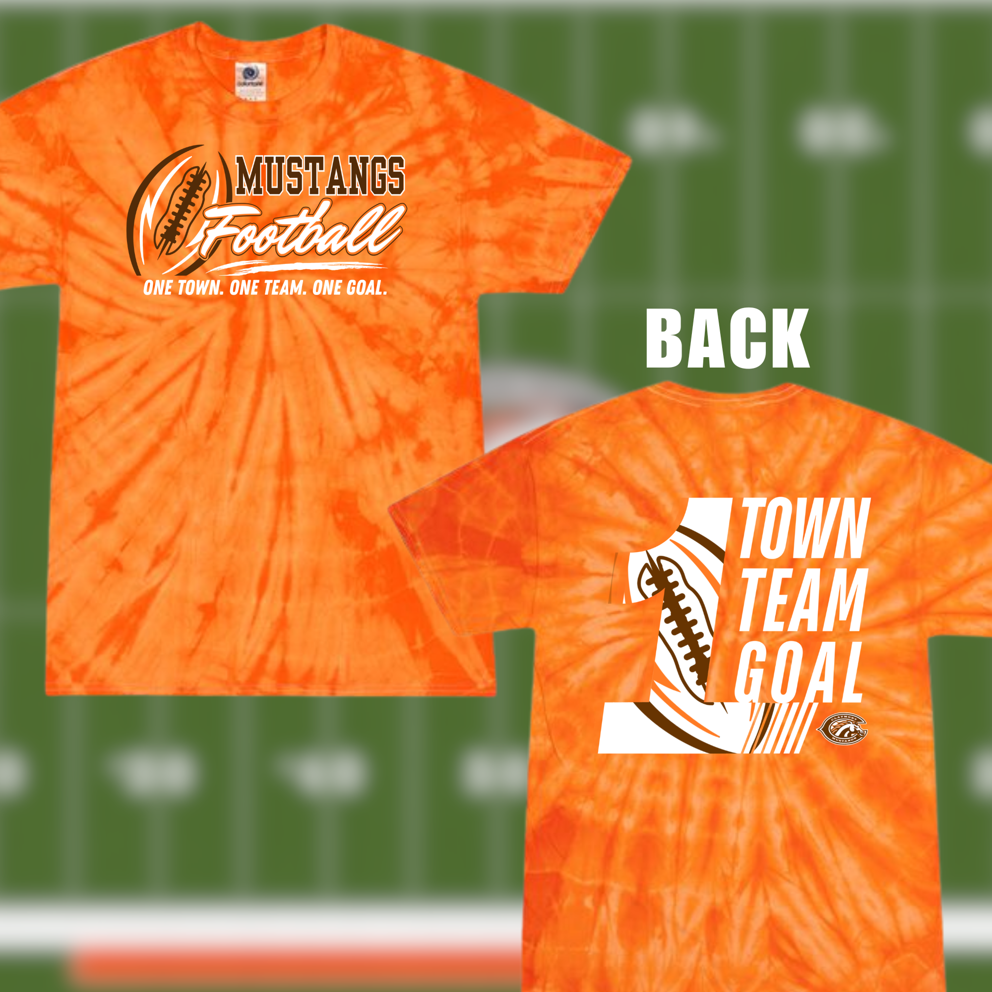 Claymont Football Tie-Dyed T-Shirt