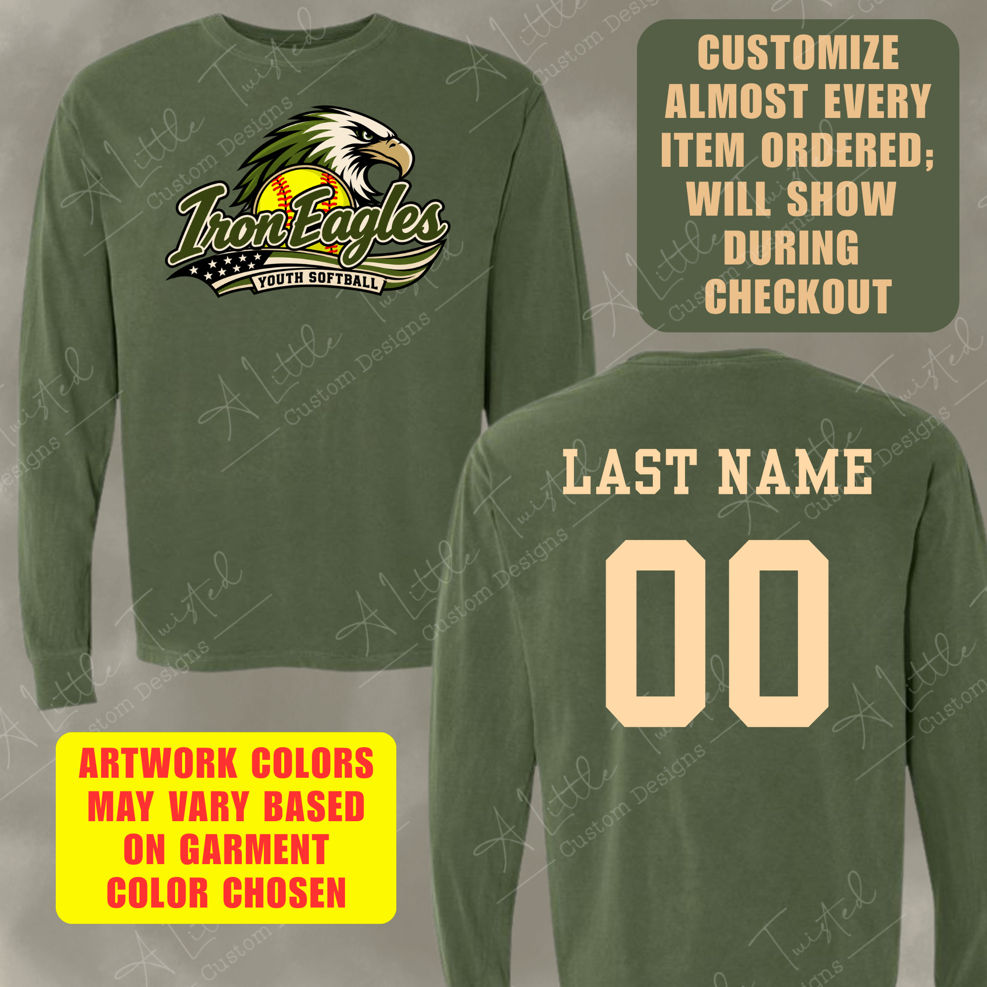 Iron Eagle Softball Long Sleeve