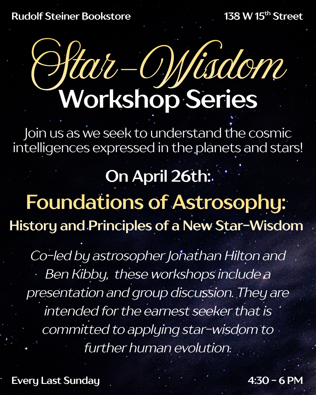 Star Wisdom Workshop Series