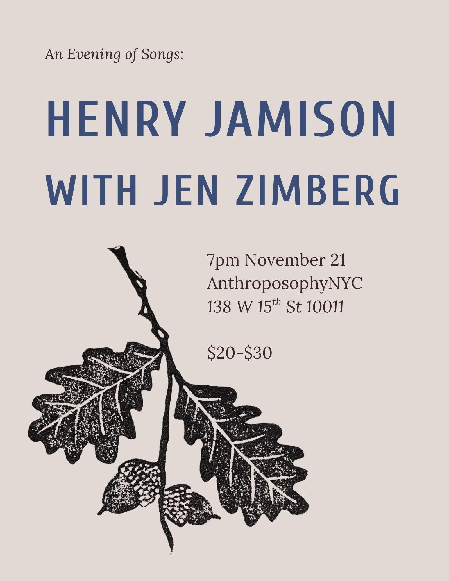 A Concert with Henry Jamison & Jen Zimberg