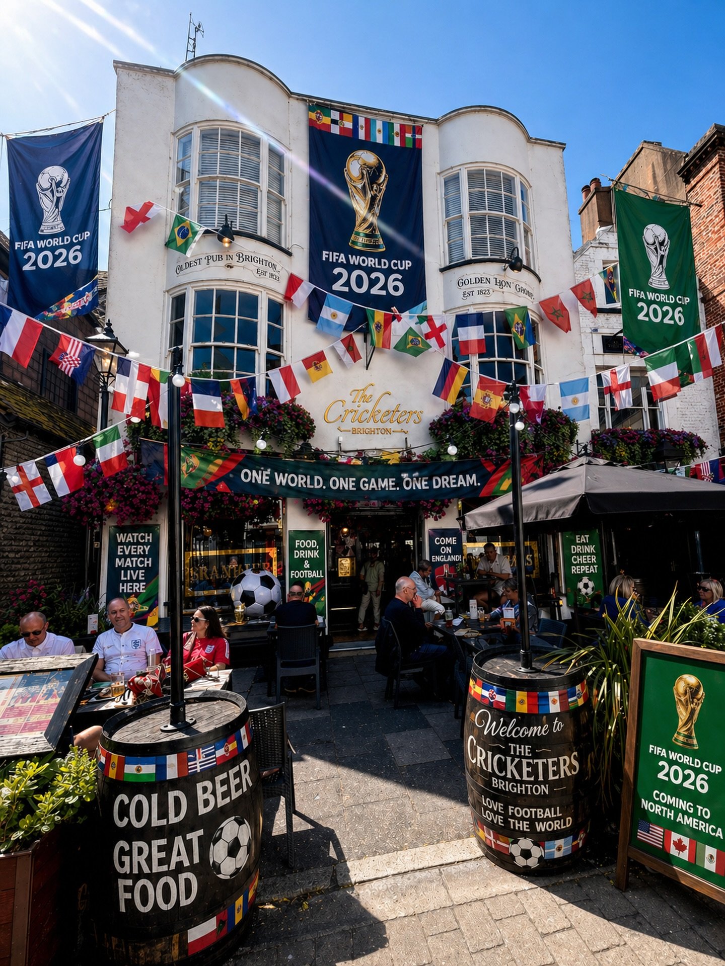 ⚽ WORLD CUP AT THE CRICKETERS ⚽
It&rsquo;s coming home&hellip; and we&rsquo;re showing EVERY minute 🇬🇧🔥

Don&rsquo;t miss England&rsquo;s group stage games with us 👇

🏴 England vs Croatia 
📅 17/6 ⏰ 21:00

🏴 England vs Ghana
📅 23/6 ⏰ 21:00

🏴