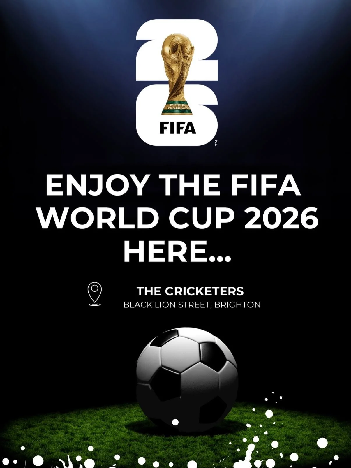 ⚽🔥 The World Cup atmosphere starts at The Cricketers 🔥⚽

Every tackle. Every goal. Every massive moment &mdash; shown LIVE on the big screens with the perfect matchday atmosphere 🍻🏆

🇪🇸 &pound;5 Cruzcampo during ALL Spain games

🍻 5 selected b
