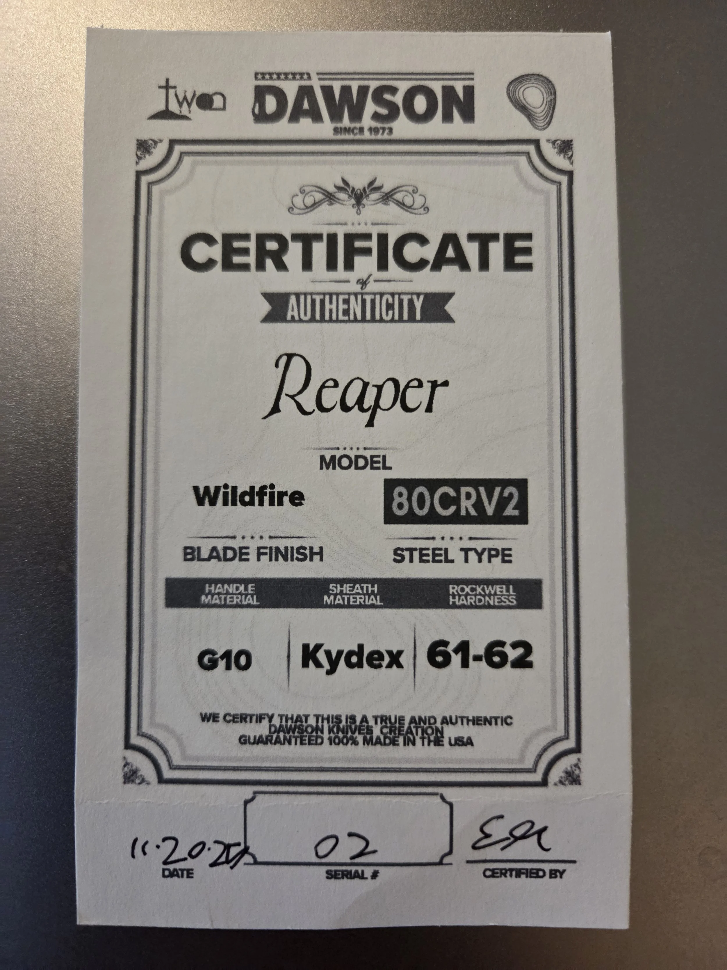 REAPER TEXTURED G10 HANDLE CERTIFICATE.jpg