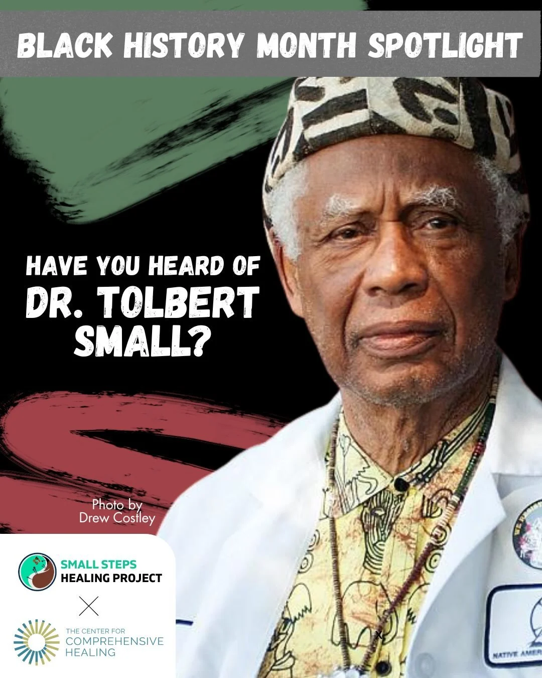Have you heard of Dr. Tolbert Small? Known as &ldquo;The People&rsquo;s Doctor,&rdquo; he was the official physician for the Black Panther Party. Swipe to learn more about his work and the inspiration behind the We Got Us Small Steps Healing Project!