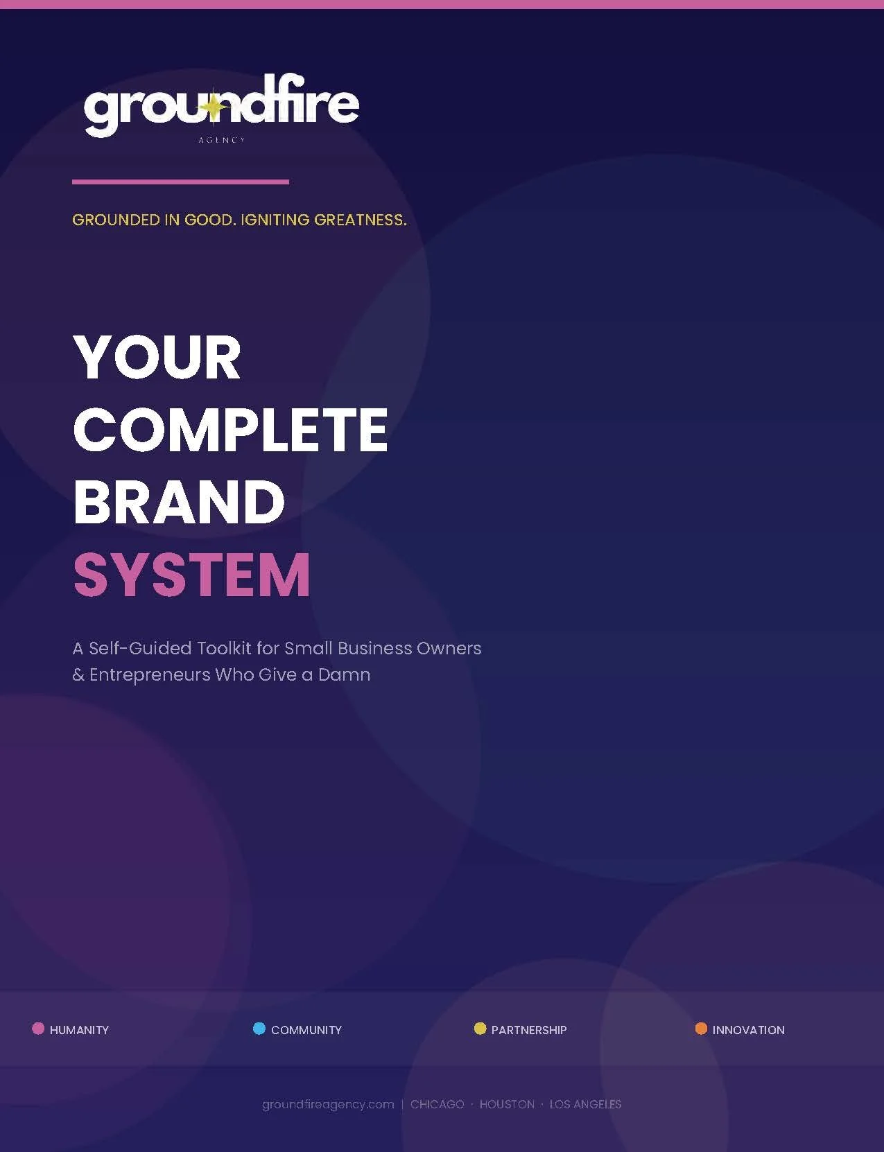 Cover of Groundfire's Brand Workbook: Your Complete Brand System