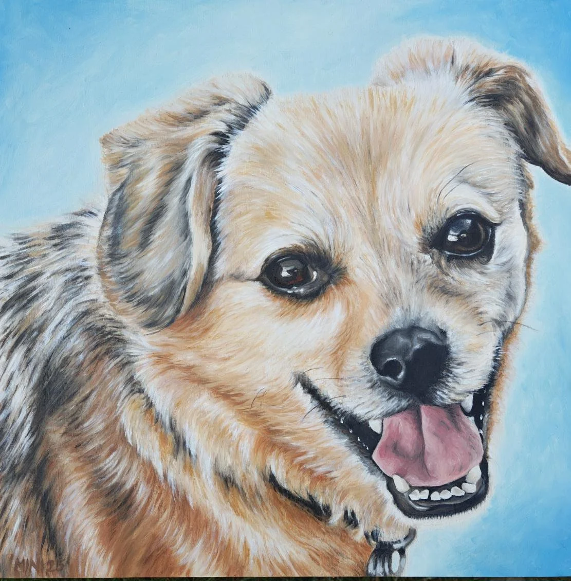 pet portraits pet painting sammamish washington mural artist dog dogs