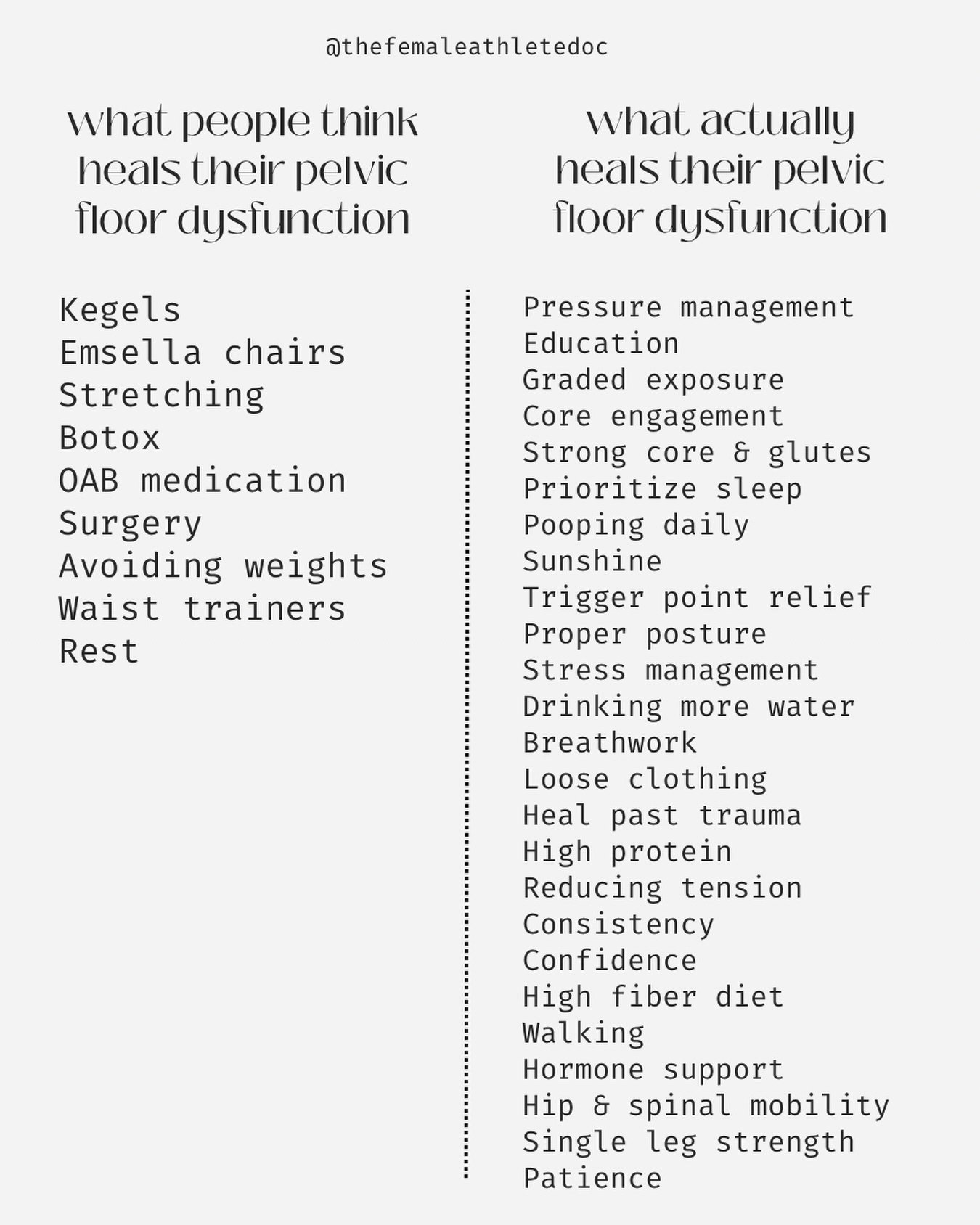 Women are a lot more complex than a list of bandaids 💚

If your treatments have looked more like the left than the right &mdash; I&rsquo;d keep asking more questions. There&rsquo;s a lot more out there to healing. 

If you&rsquo;re new here 👋🏼 I&r