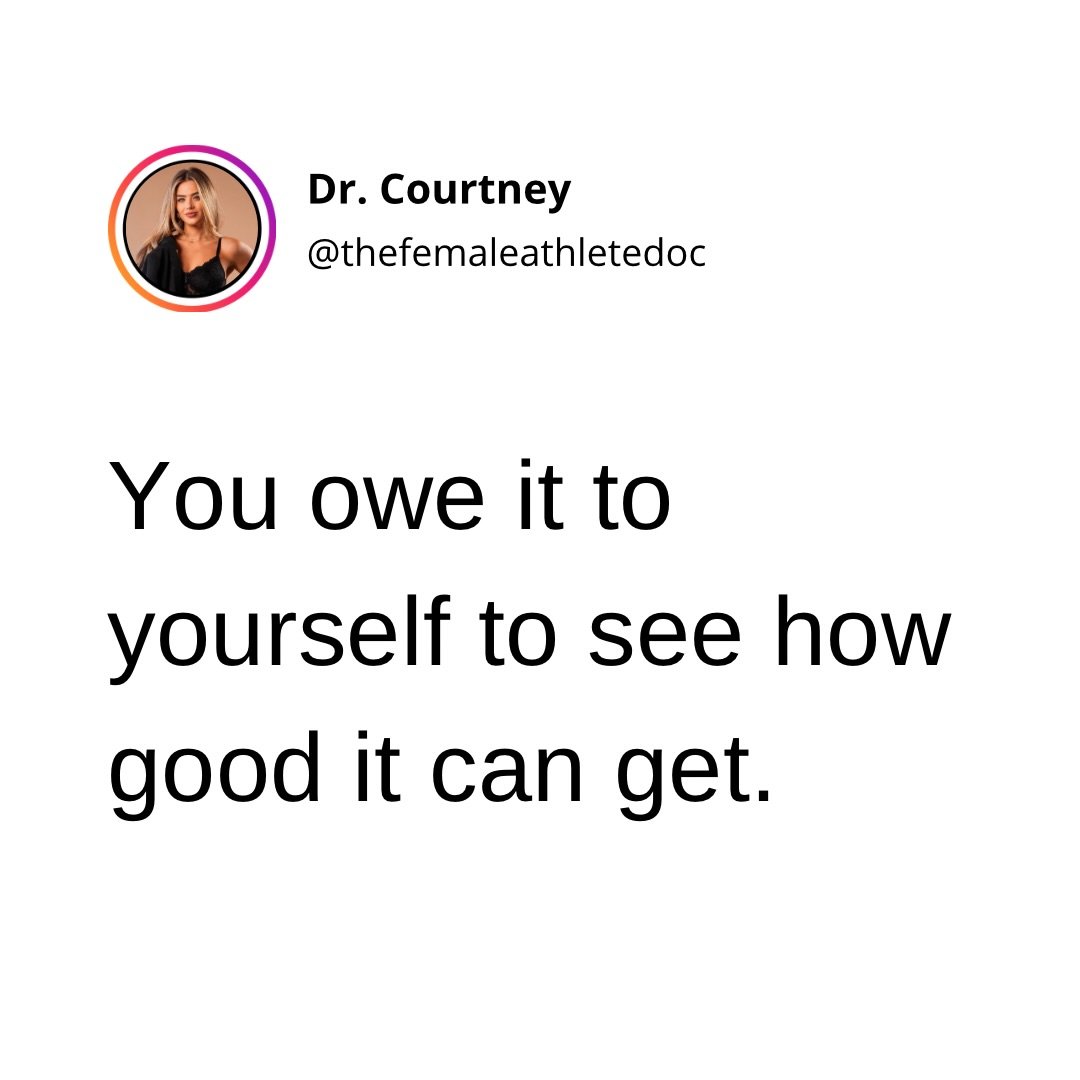 You owe it to yourself to see what happens when you actually prioritize yourself for a season.