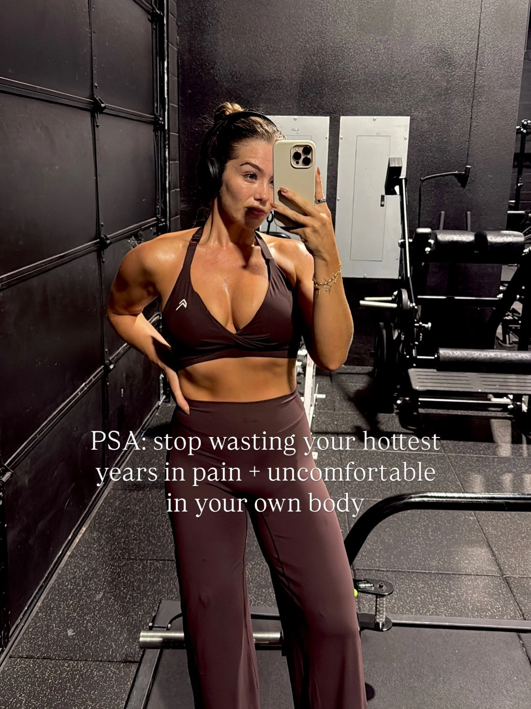 There won&rsquo;t be a point where you&rsquo;re feeling strong, hot, confident + comfortable in your body and you look back like, &ldquo;damn, I really miss the years where I was in pain, overweight, and constantly working around my body&rsquo;s limi