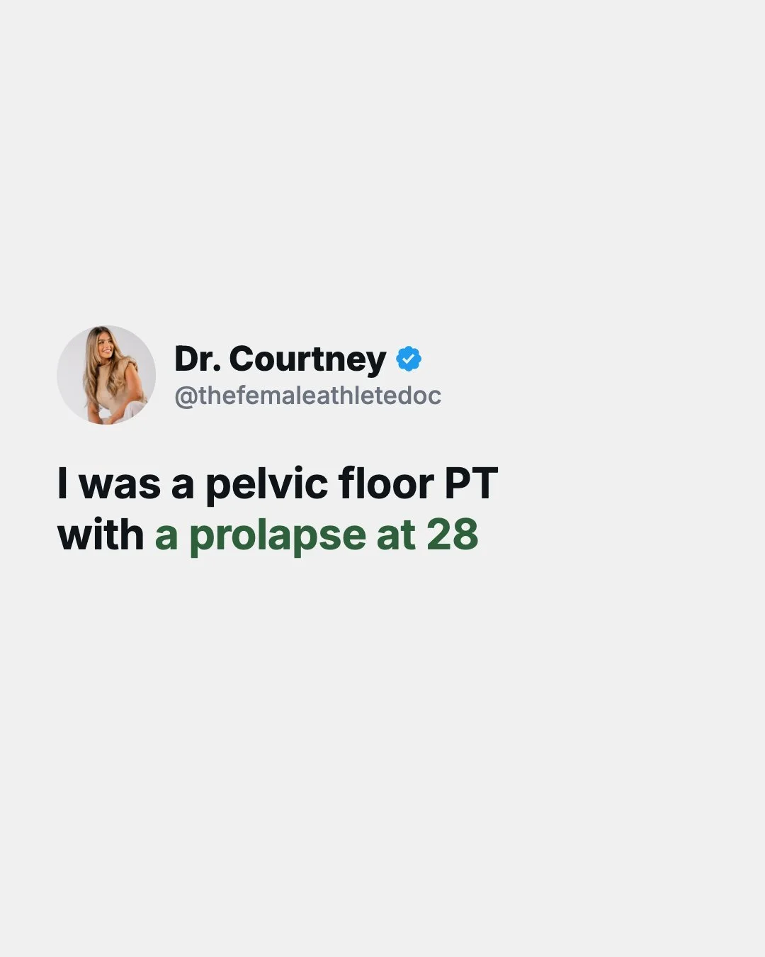 I found a way out. But the first step was admitting I was constantly negotiating with what I knew I was capable of.

This was back in 2022. After being in pain for so long, being 30# overweight, prolapse diagnosis as a 28 year old with no kids, and c