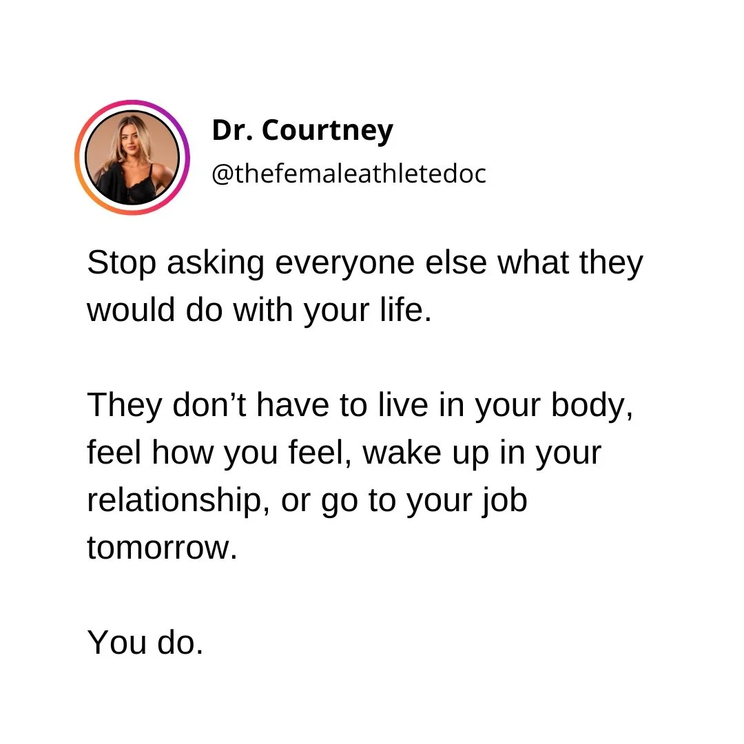 Personally I want to be able to look at my life and know I actually chose it. There&rsquo;s not a fiber in my body that is willing to put what I want on hold because I&rsquo;m worried someone won&rsquo;t understand, or because I can&rsquo;t promise m