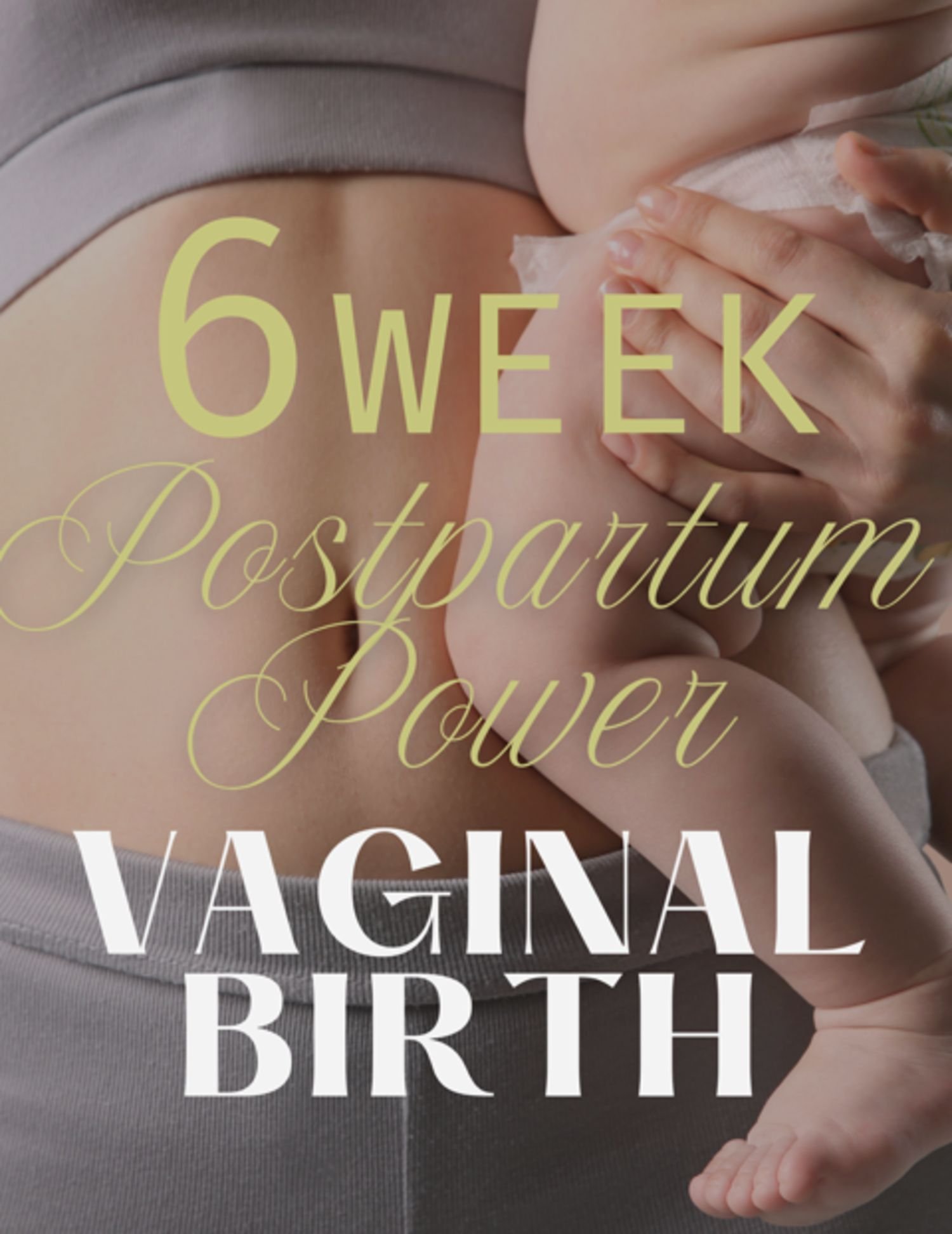 woman holding baby ready for postpartum workout program