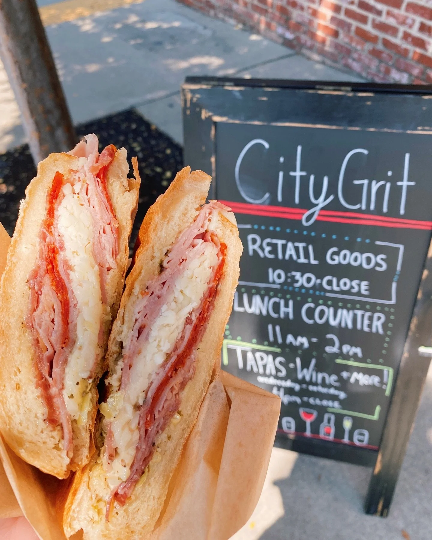 Our Italian Panini - so good you could eat it every day… & you actually can!
Our Lunch Counter is open EVERY DAY (11am-2pm), along with our Retail Market & Grab-N-Go (10:30am-close) ๐