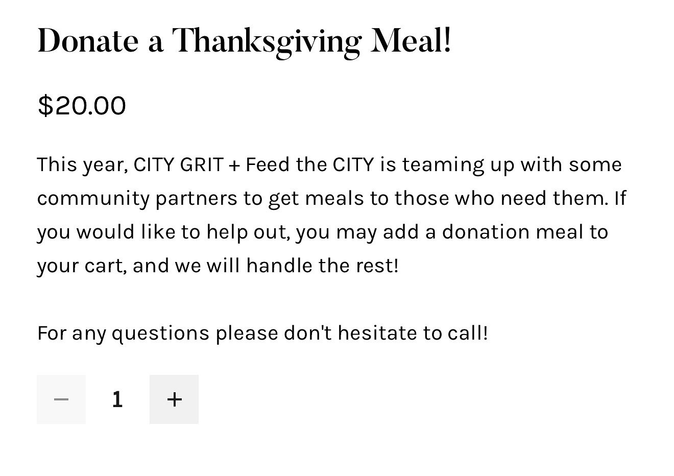 With things being… not great… right now for so many people - we’ve decided to take our plan to provide individual Thanksgiving meals to some non-profit partners around Columbia to another level. Our original goal was to provide 10
