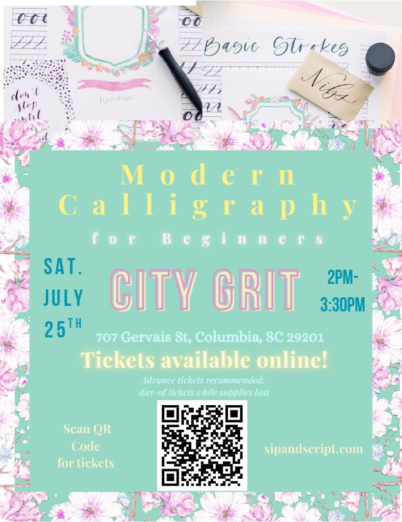 Sip & Script: Modern Calligraphy for Beginners