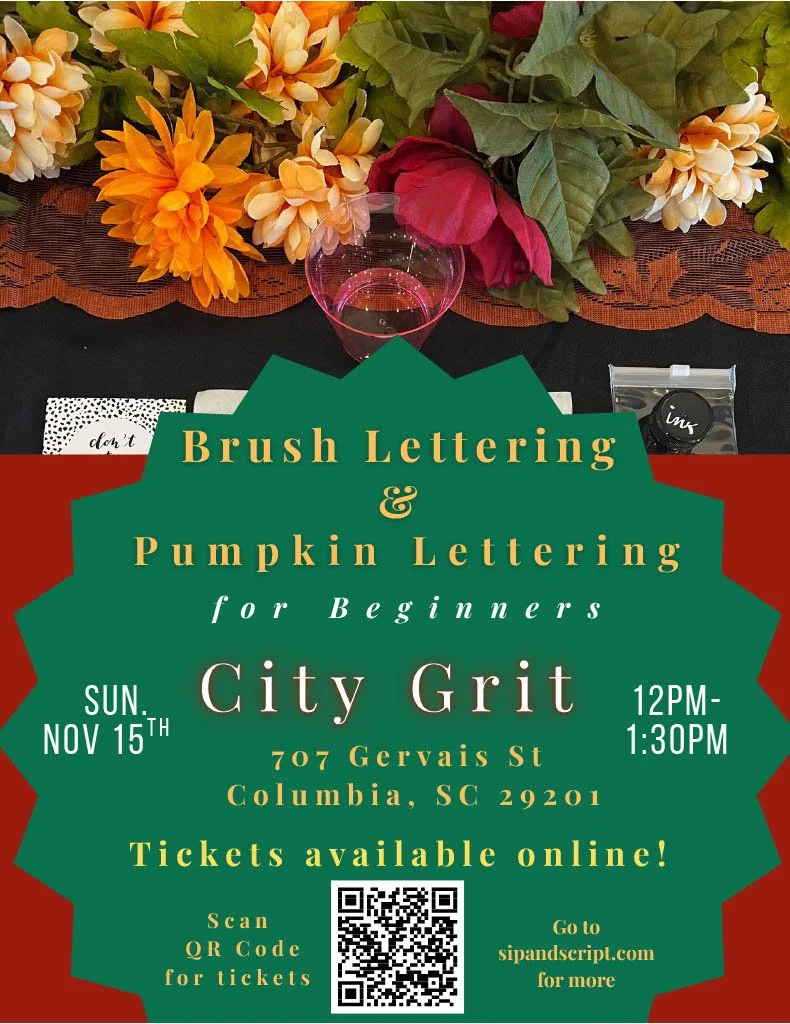 Brush Lettering and Pumpkin Lettering for Beginners 