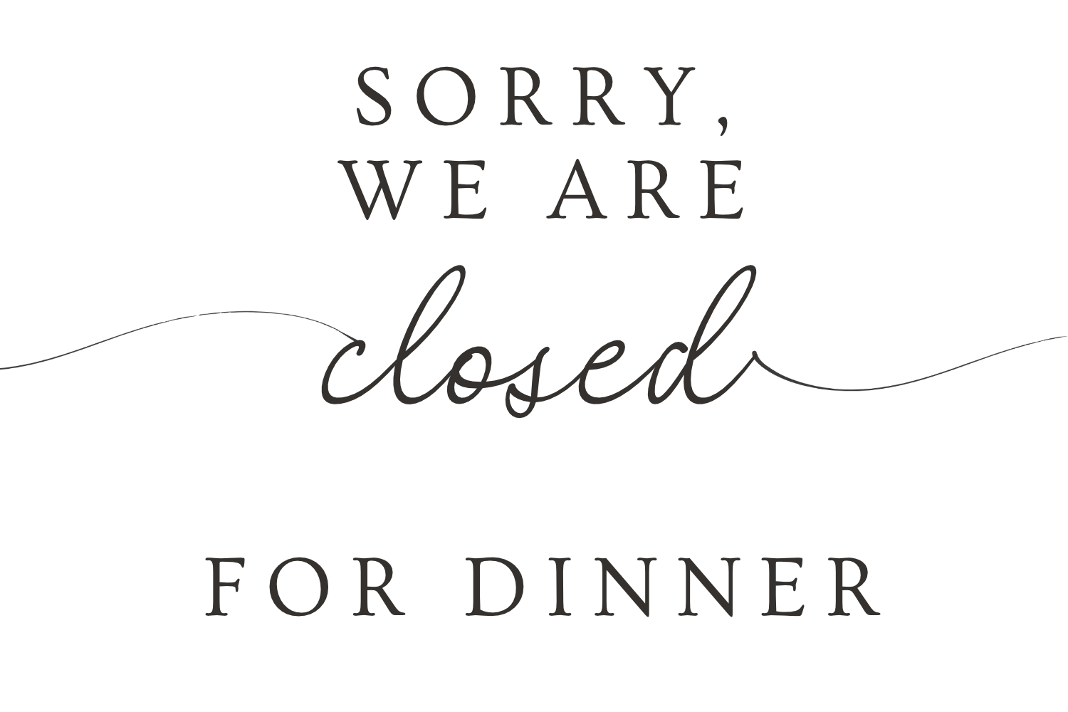 Closed for Private Event