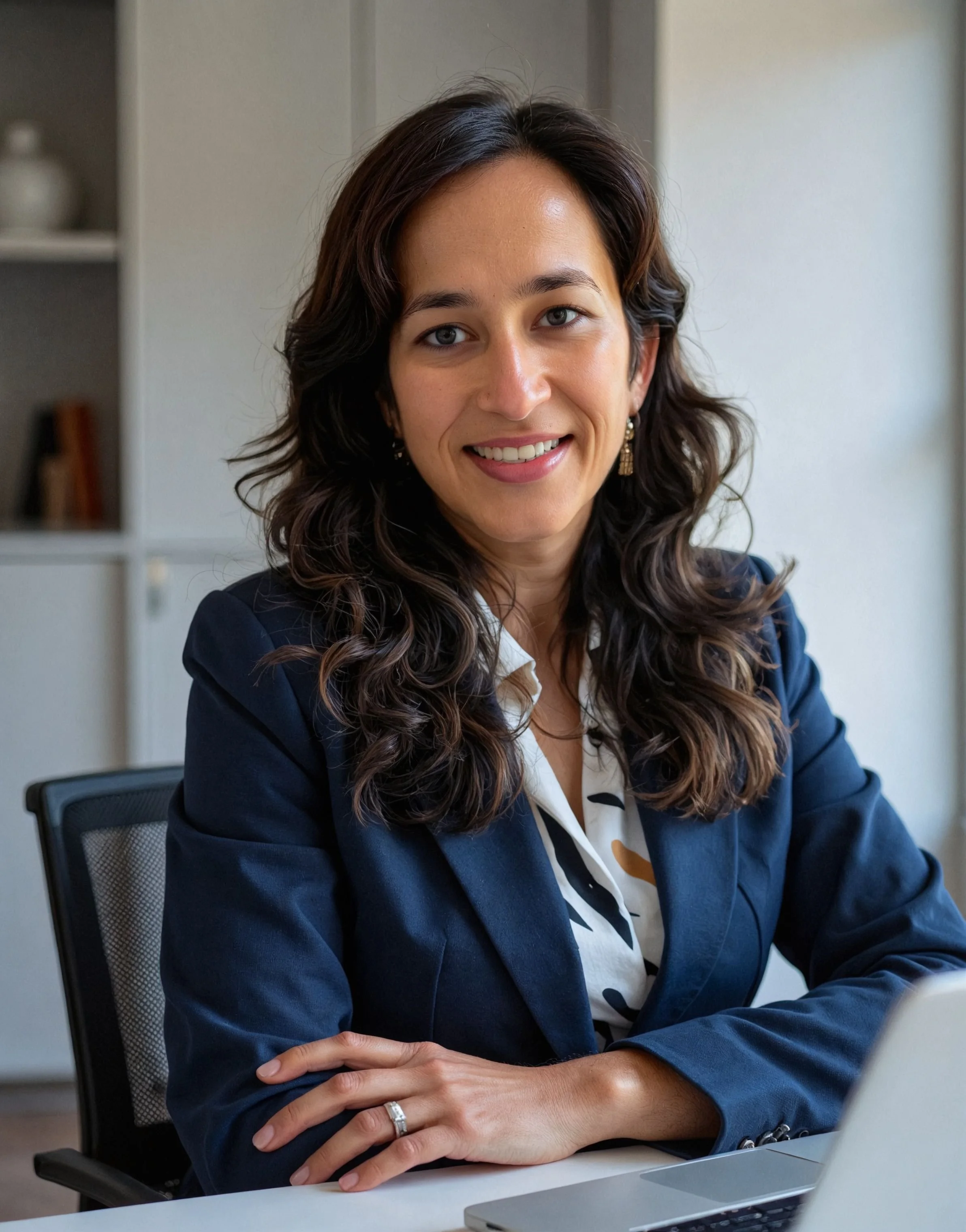 Twisha Anand, Business Strategist and Career Coach, engaging in a professional strategy session to demonstrate executive market readiness.