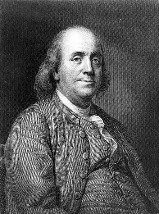 Historical portrait of Benjamin Franklin by Joseph Duplessis, used as the archetype for a 'Civic Polymath' who integrates science, business, and community service.