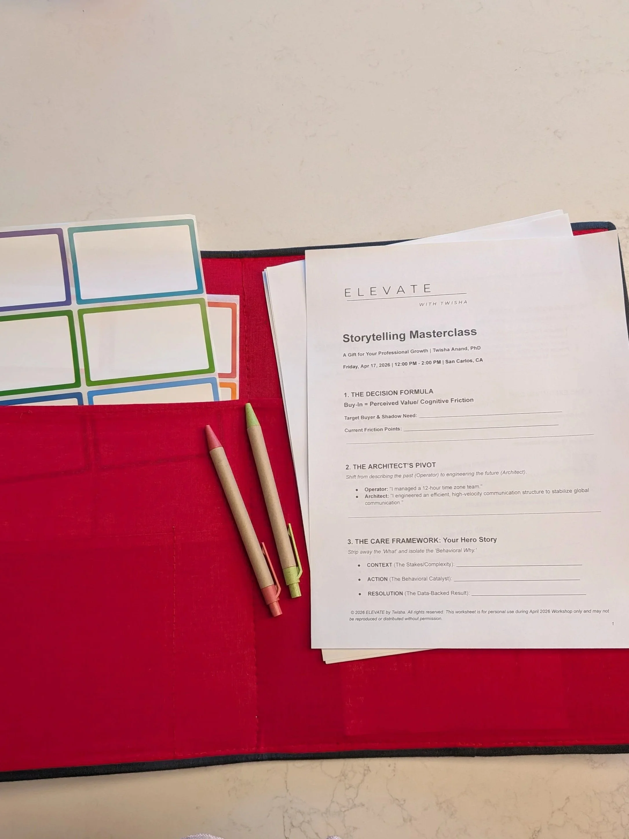 A behavioral science formula for executive buy-in showing perceived value divided by cognitive friction to optimize professional communication.