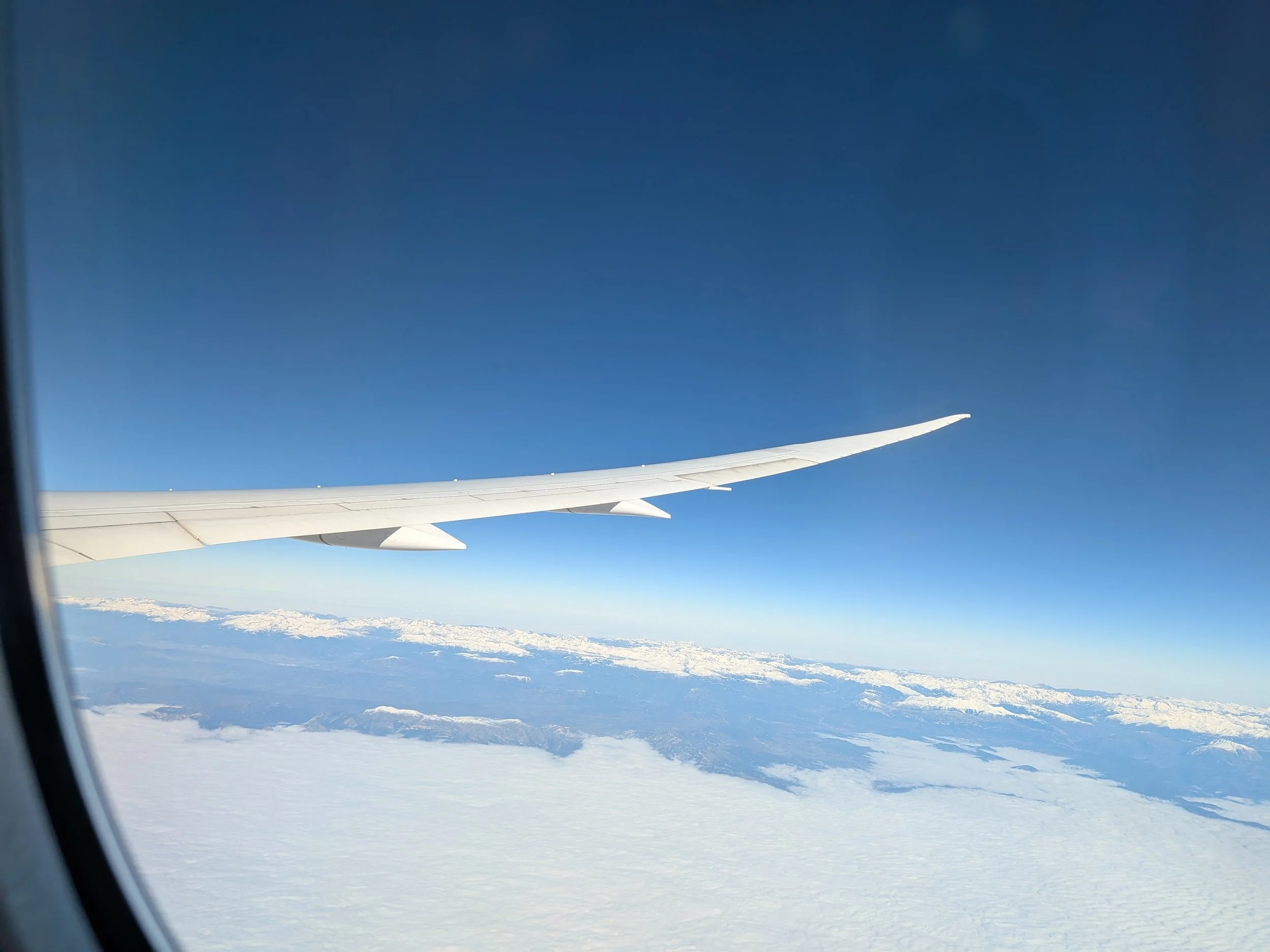Pyrenees from the airplane