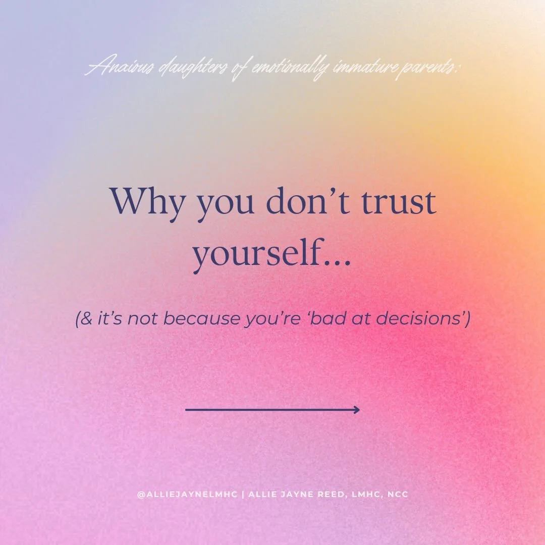 If you don&rsquo;t trust yourself, it can feel like something is fundamentally wrong with you.

You sense what you want&hellip; then immediately question it. You feel emotions&hellip; then reason yourself out of them. You hesitate to advocate for you