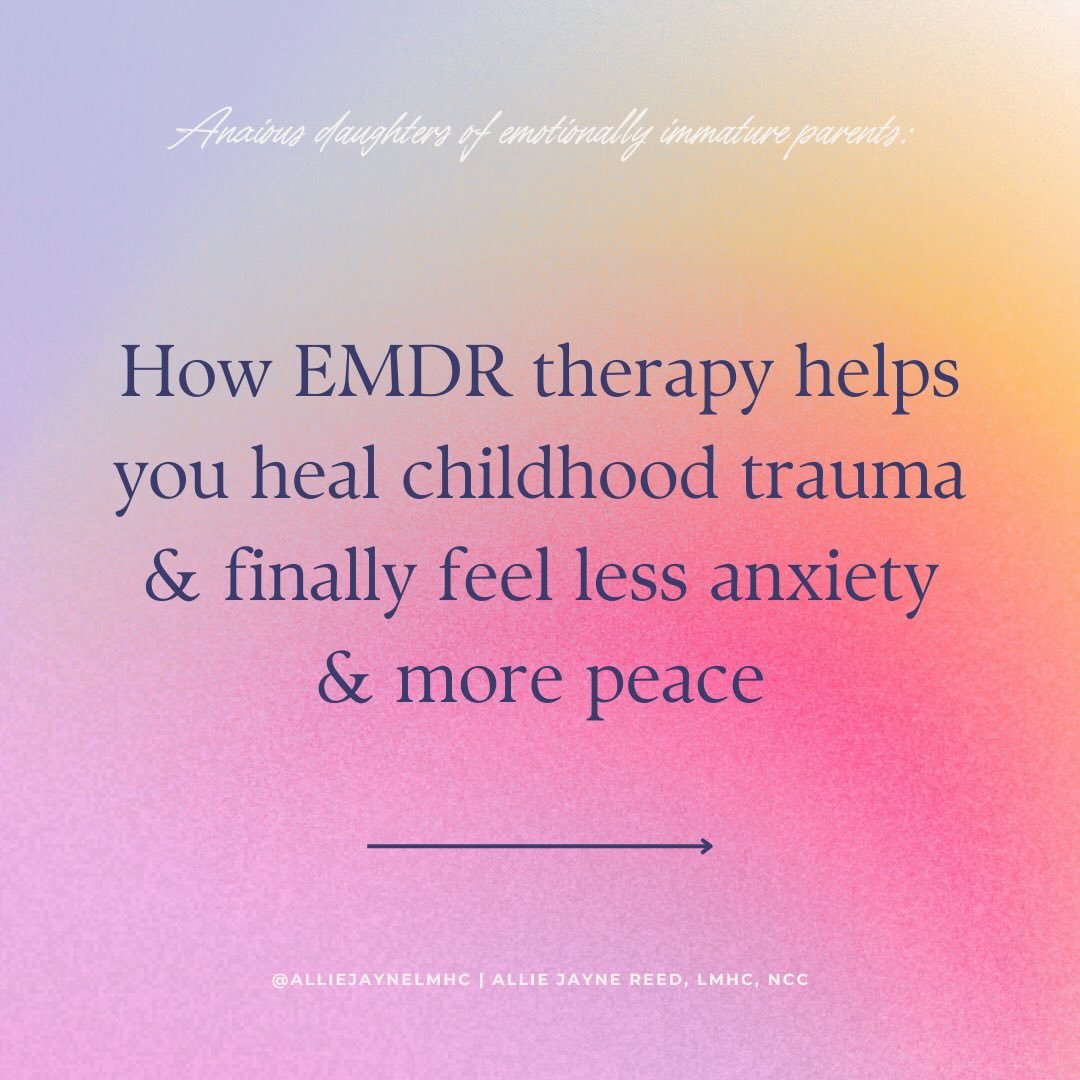 EMDR is one of the most researched &amp; effective treatments for trauma, and for many women with childhood relational wounds, it can be a turning point in healing.

Rather than only talking through the past, EMDR helps the brain &amp; nervous system