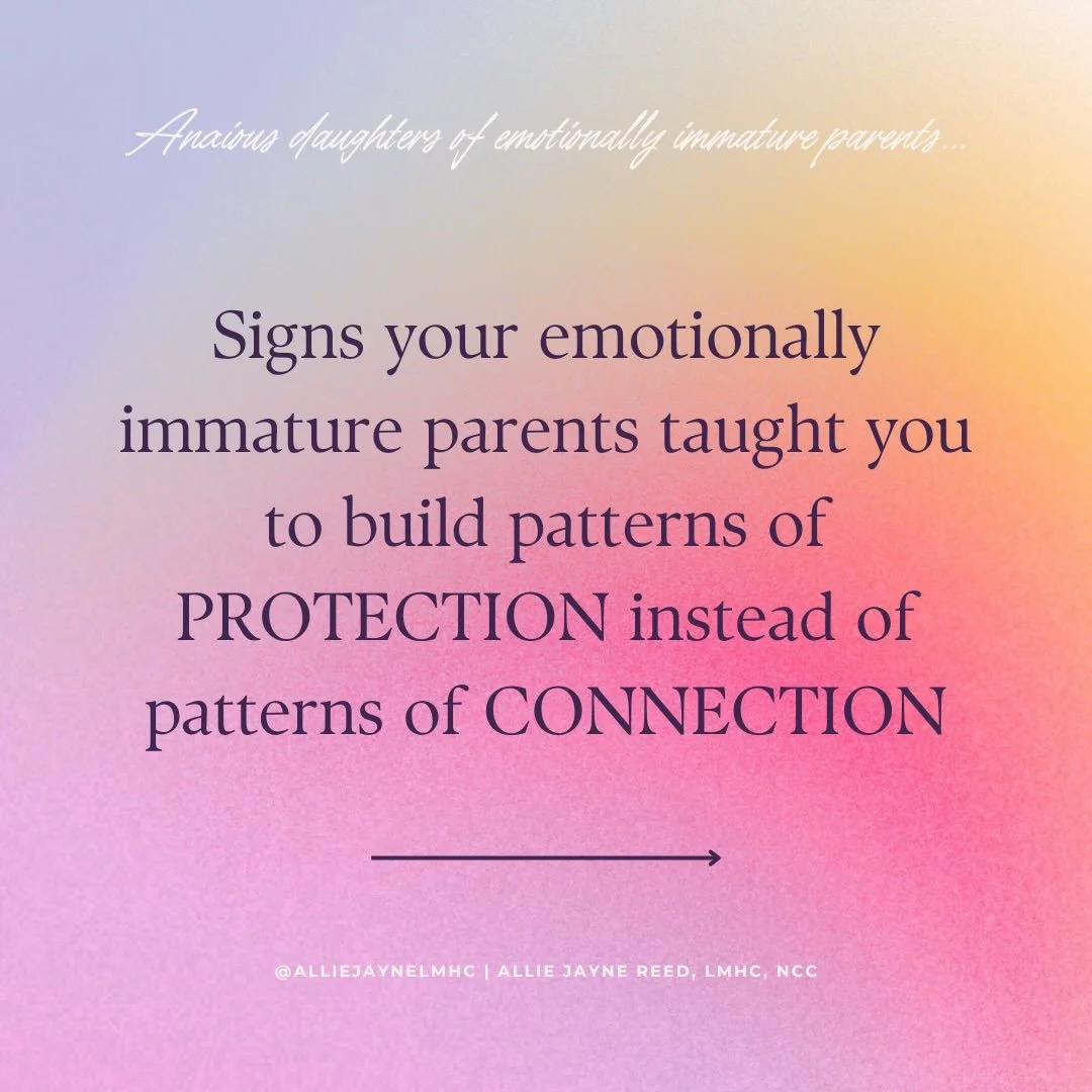 Relational trauma from emotionally immature parents teaches us to replace patterns of connection with patterns of protection.

Humans are wired for connection. When you grow up with EIPs, connection doesn&rsquo;t always feel safe, consistent, or mutu