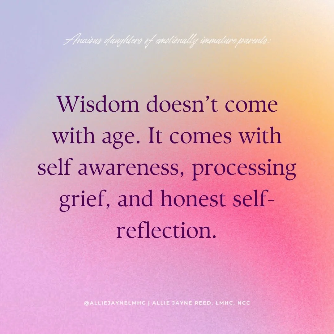 Mindfulness. Emotional presence. Self awareness. Relational awareness. Ability to experience emotions &amp; process grief from experiences. Honest self reflection.

These are the things that breed wisdom. The old saying simply isn&rsquo;t true, &amp;