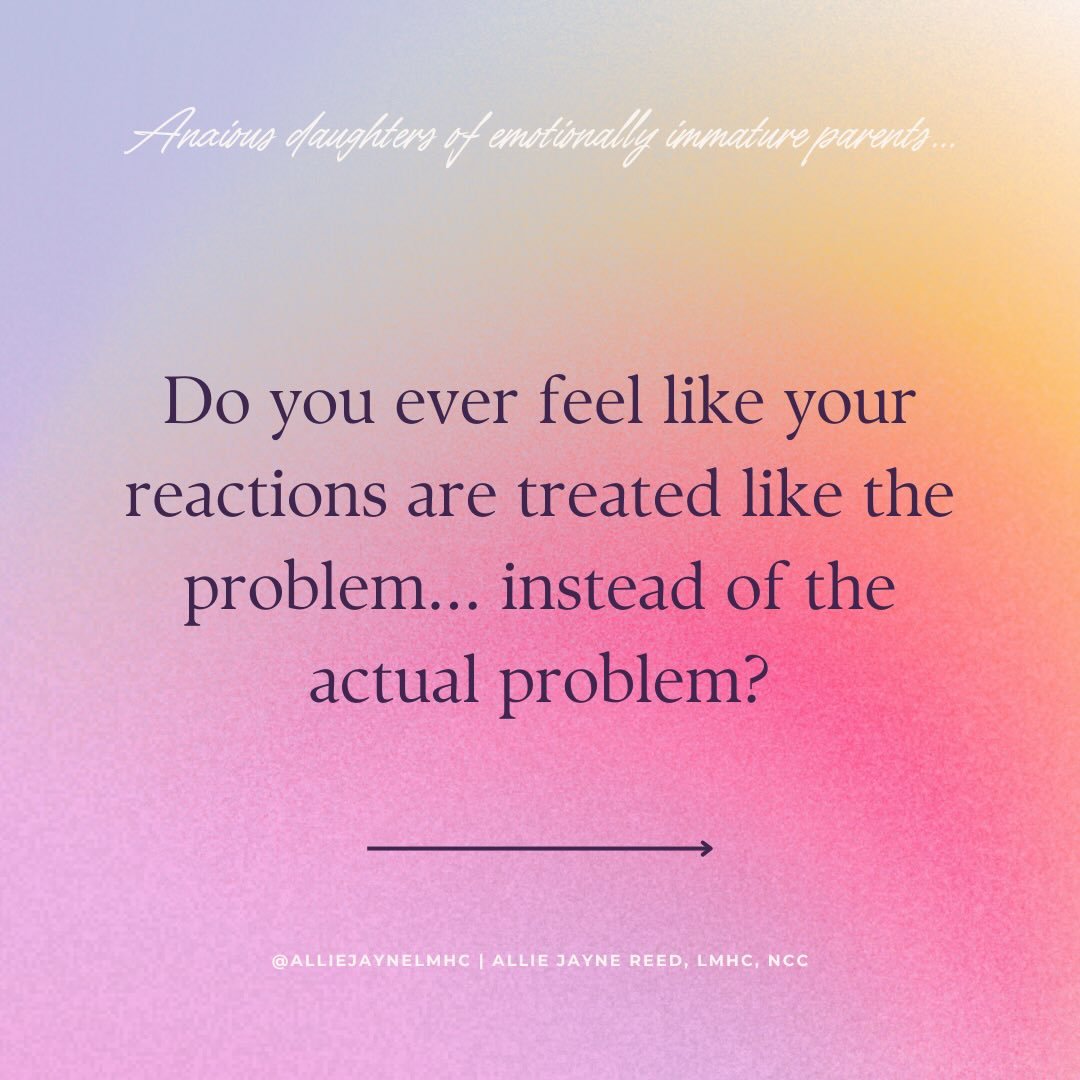 A lot of women who grew up with emotionally immature parents learned very early that their emotions were inconvenient, excessive, or unacceptable. Not necessarily because they were, but because the adults around them couldn&rsquo;t tolerate, understa