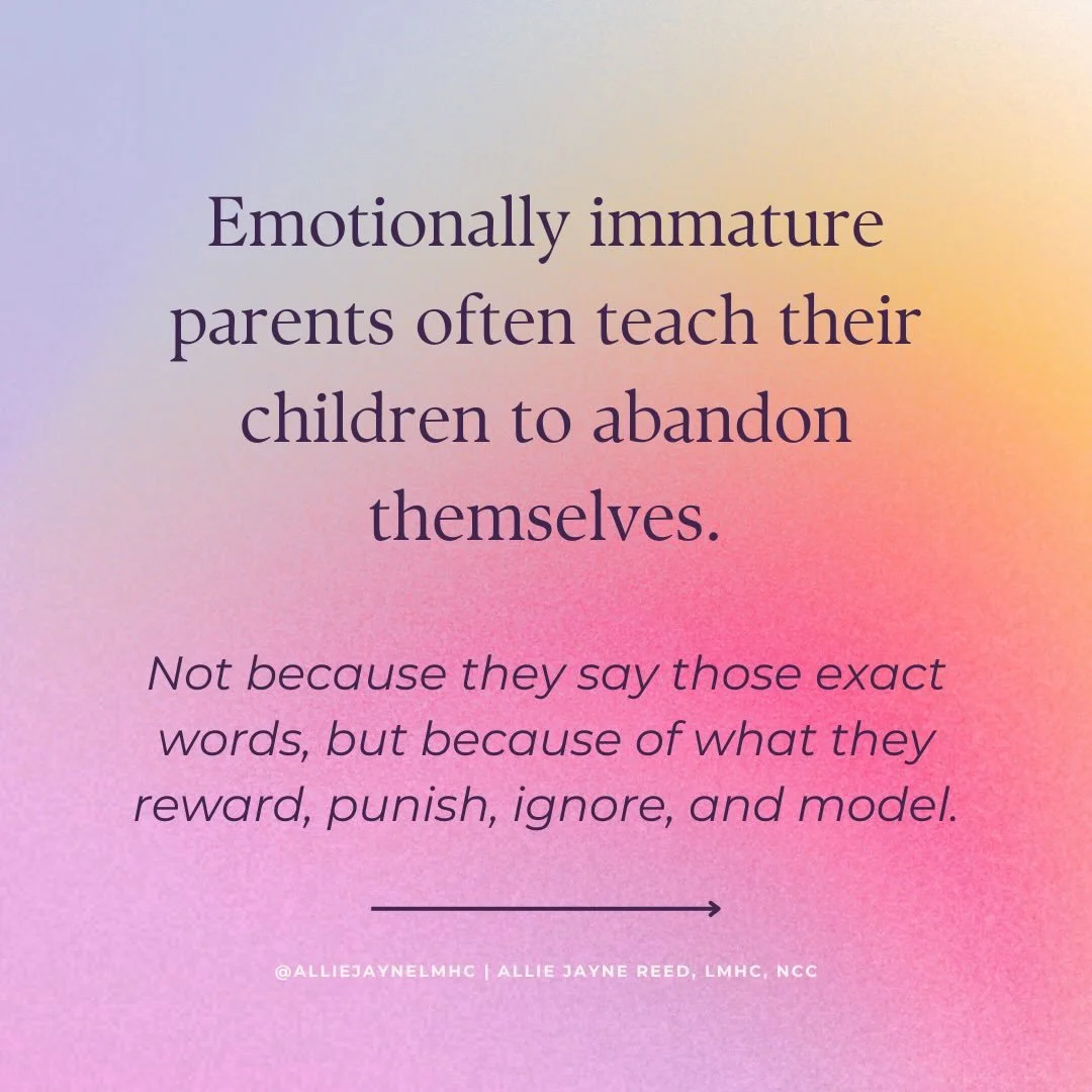 A lot of women who grew up with emotionally immature parents think their struggles come from a lack of discipline, confidence, motivation, or direction. But often the deeper issue is this: They were taught to prioritize attachment over authenticity.
