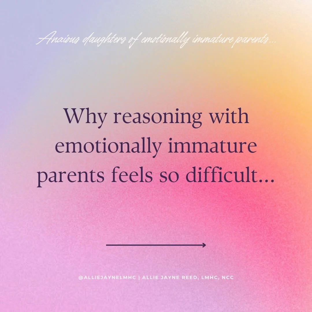 Attempting to share how your emotionally immature parents&rsquo; behavior impacts you is like dealing with a toddler, except the EIP is much older with way more experience &amp; sophistication in how to get their needs met.

Imagine a screaming toddl