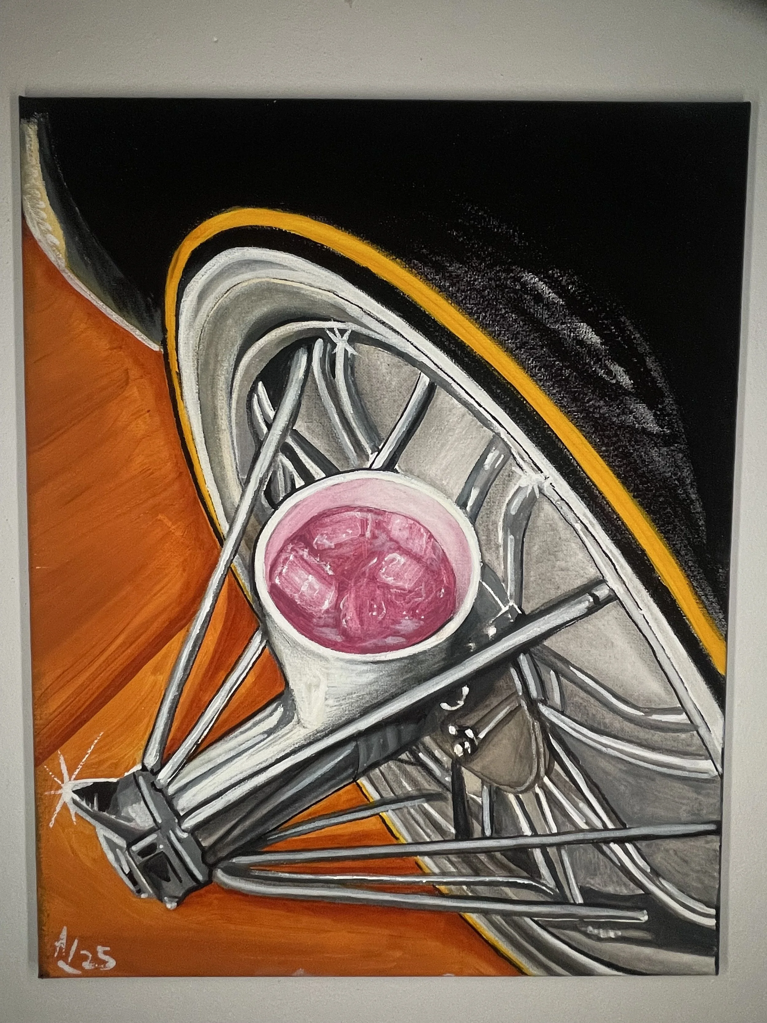 Swingas rims painting by Aaron Linaje. 