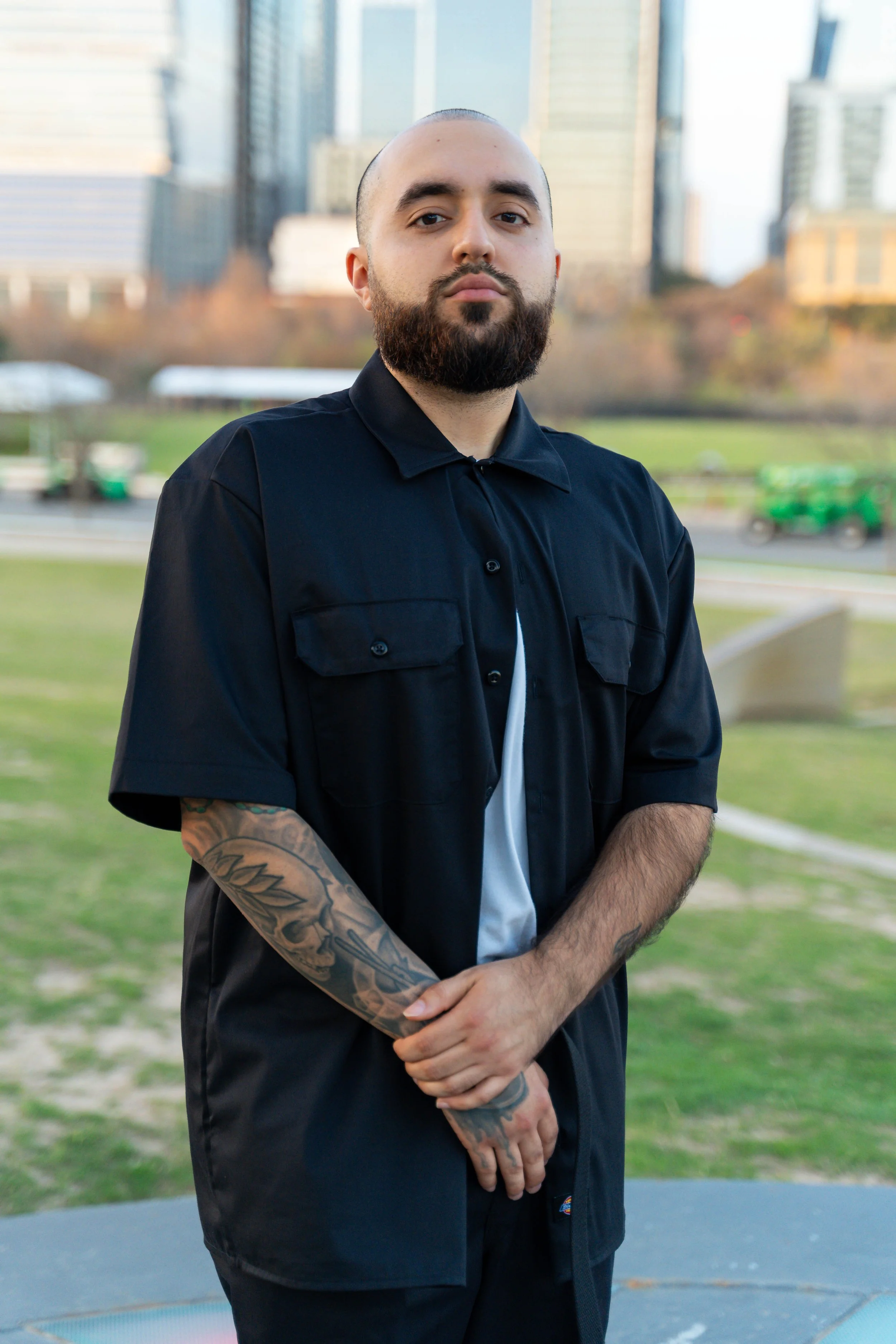 Aaron Linaje tattoo artist from Austin Texas.