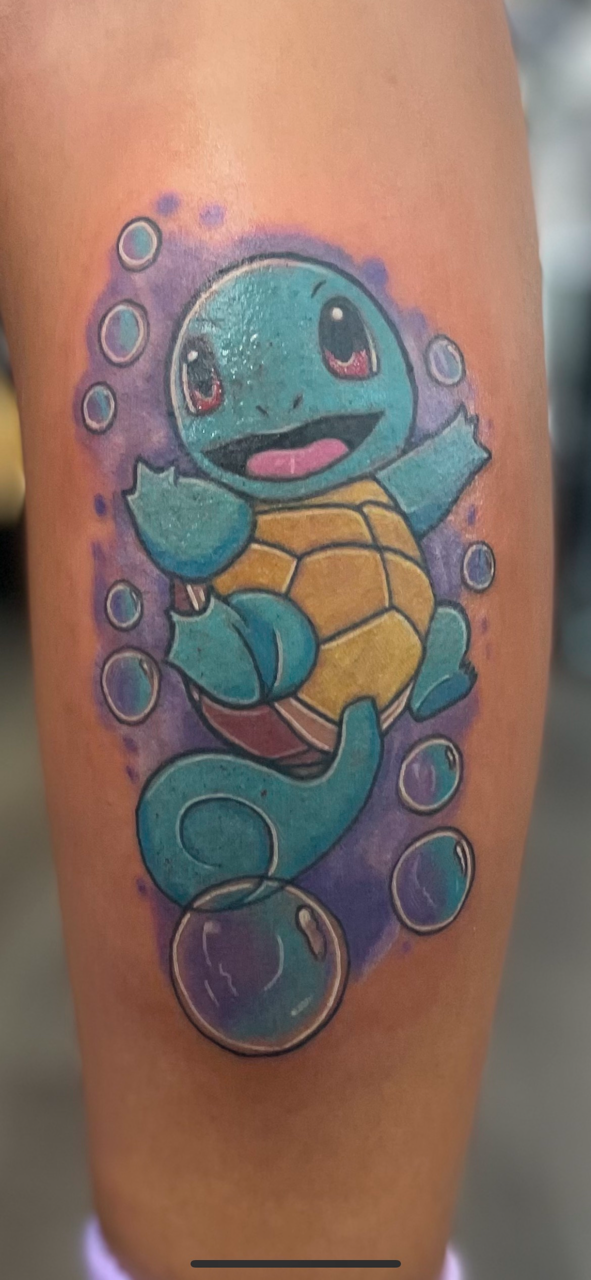 Pokemon tattoo by Austin Texas tattoo artist.
