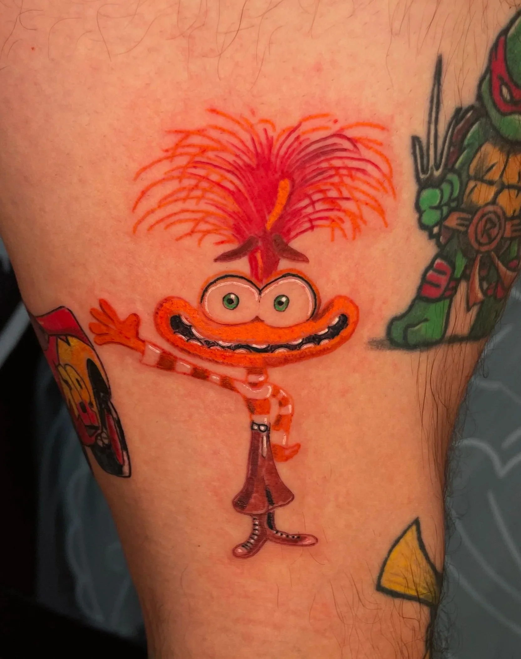 anxiety character tattoo from the movie inside out 2