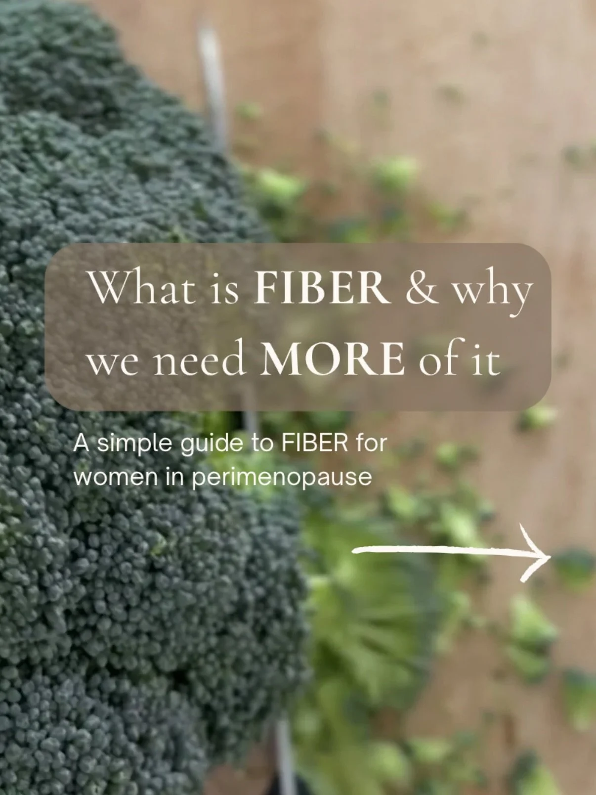 Who knew?!! That when we were young and our parents told us to eat our vegetables&hellip; they were right!! Did you know that fiber comes in so many shapes and sizes and plays a huge role in helping women in perimenopause? 

Most women in perimenopau