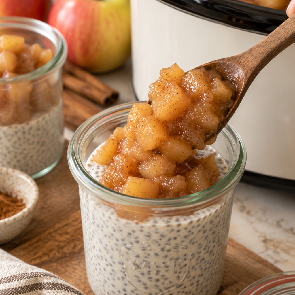 Slow Cooker Stewed Apples for Gut Health in Perimenopause