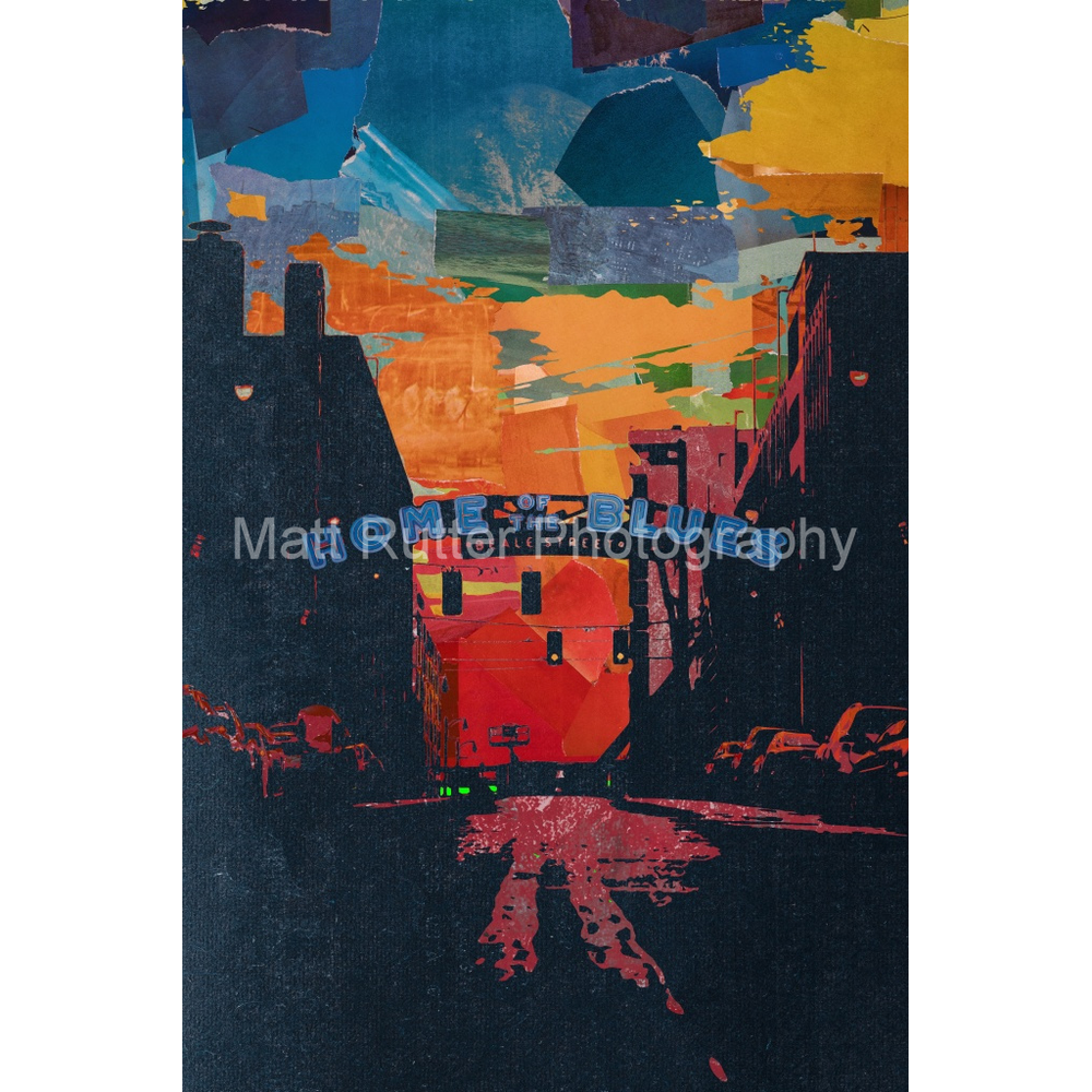 Beale Street in Memphis, TN​​​​ | Digital Art Print by Matt Rutter