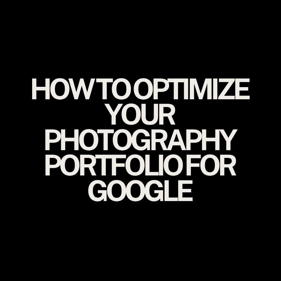 How to Optimize Your Photography Portfolio for Google