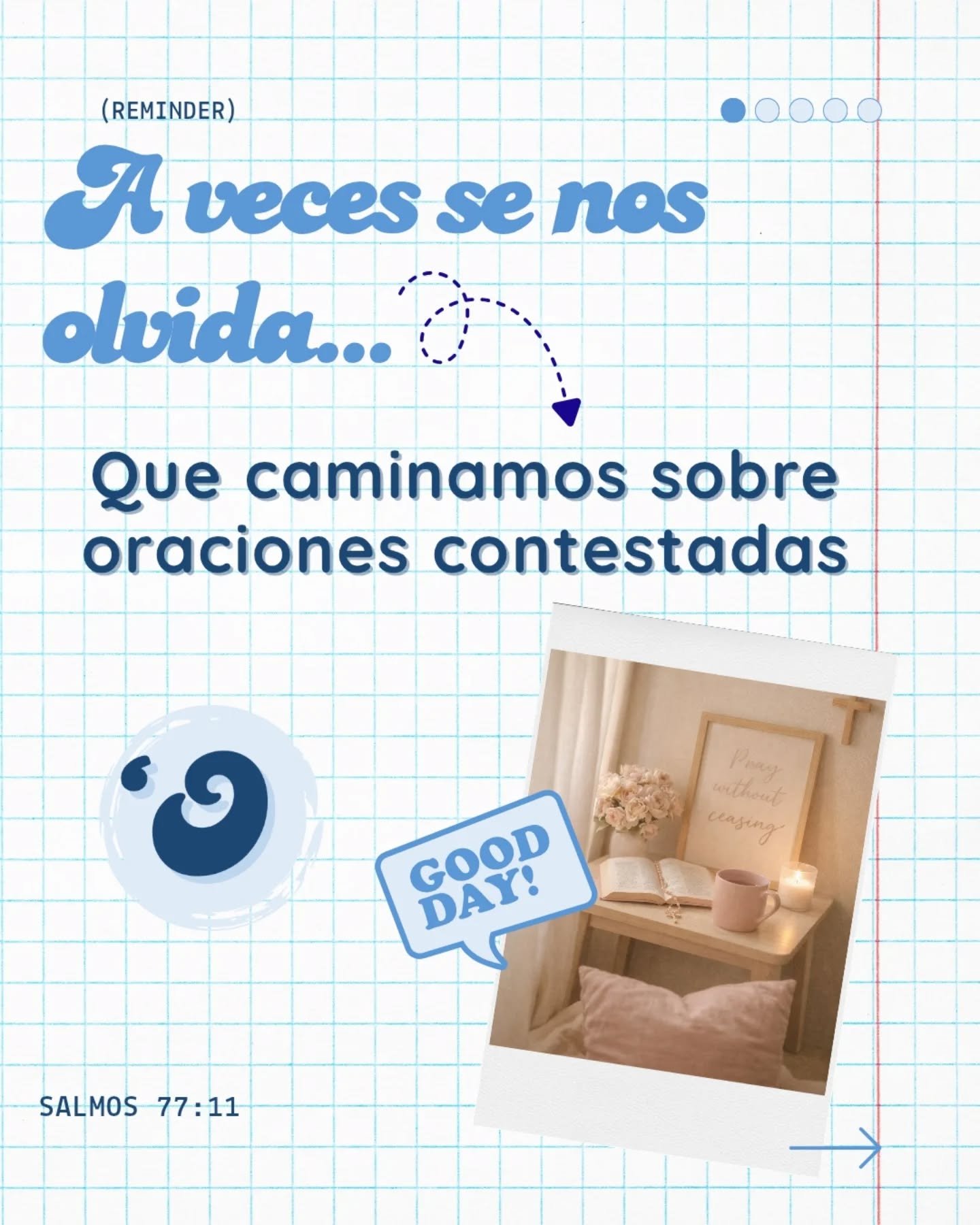 Comenzar un a&ntilde;o con un Prayer Board
no es tener todo bajo control,
es reconocer qui&eacute;n s&iacute; lo tiene. 💙
Es pausar, rendir y confiar.
Es recordar promesas.
Es agradecer, porque caminamos sobre oraciones contestadas.
Este es nuestro 