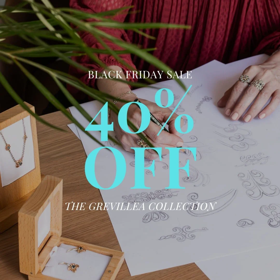Our Black Friday Sale Starts Tomorrow 💎🖤

From Friday, November 28th to Monday, December 1st, enjoy 40% off our entire Grevillea Jewellery Collection and all loose gemstones &mdash; online and in-store.

Loose gemstone purchases also come with a co