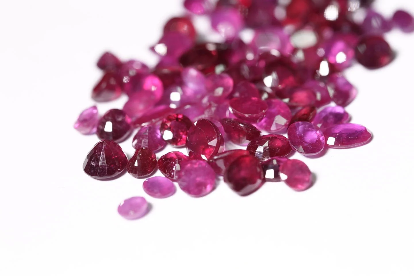 Fun Fact about Ruby vs Pink Sapphire

Ruby and pink sapphire are the same mineral &mdash; corundum &mdash; and the line between them is a matter of convention, not chemistry. Both get their colour from chromium; the only real difference is how much o