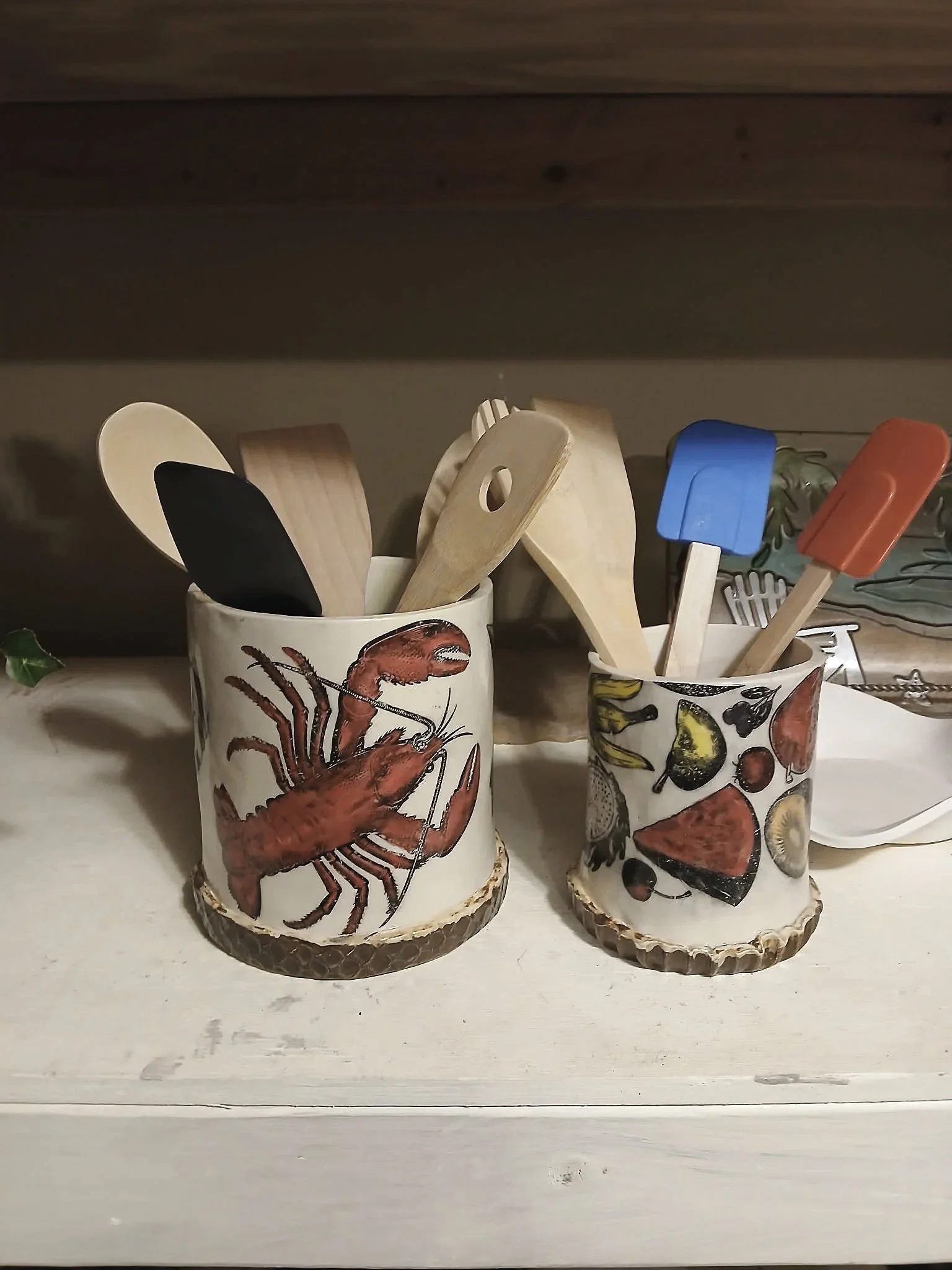 Lobster Canisters 6-inch diameter $55, 4-inch diameter $$45