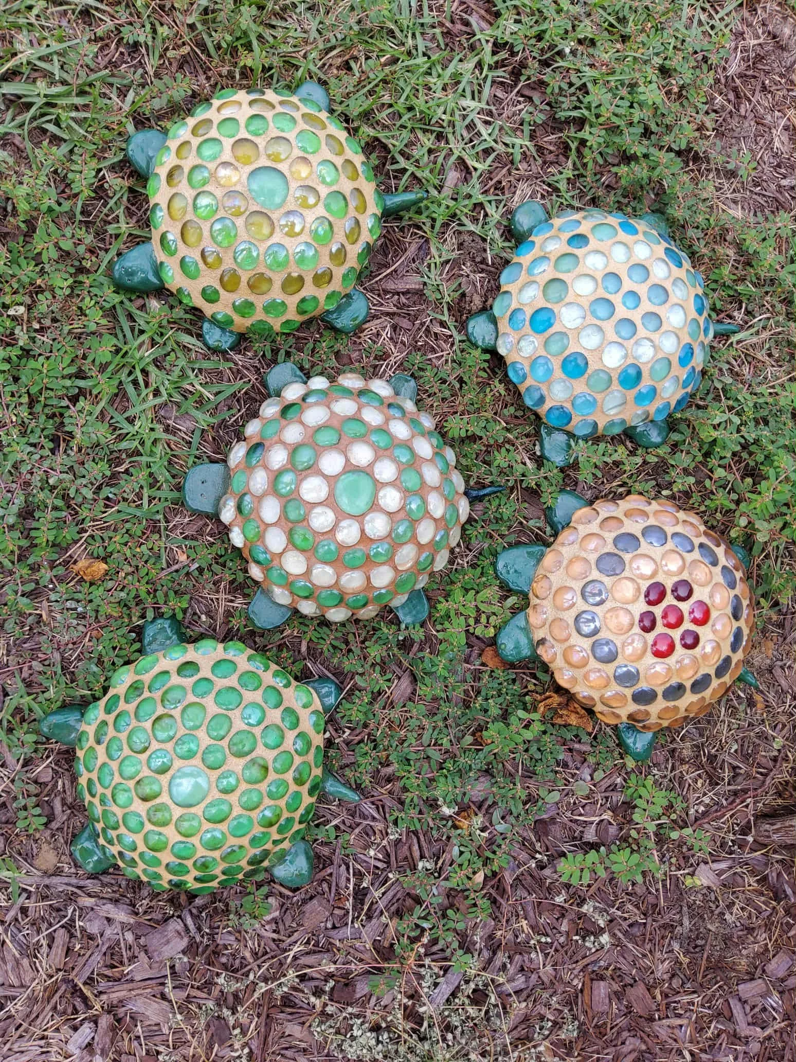 Ceramic Turtles for your Garden Bed $45 each 10" circle